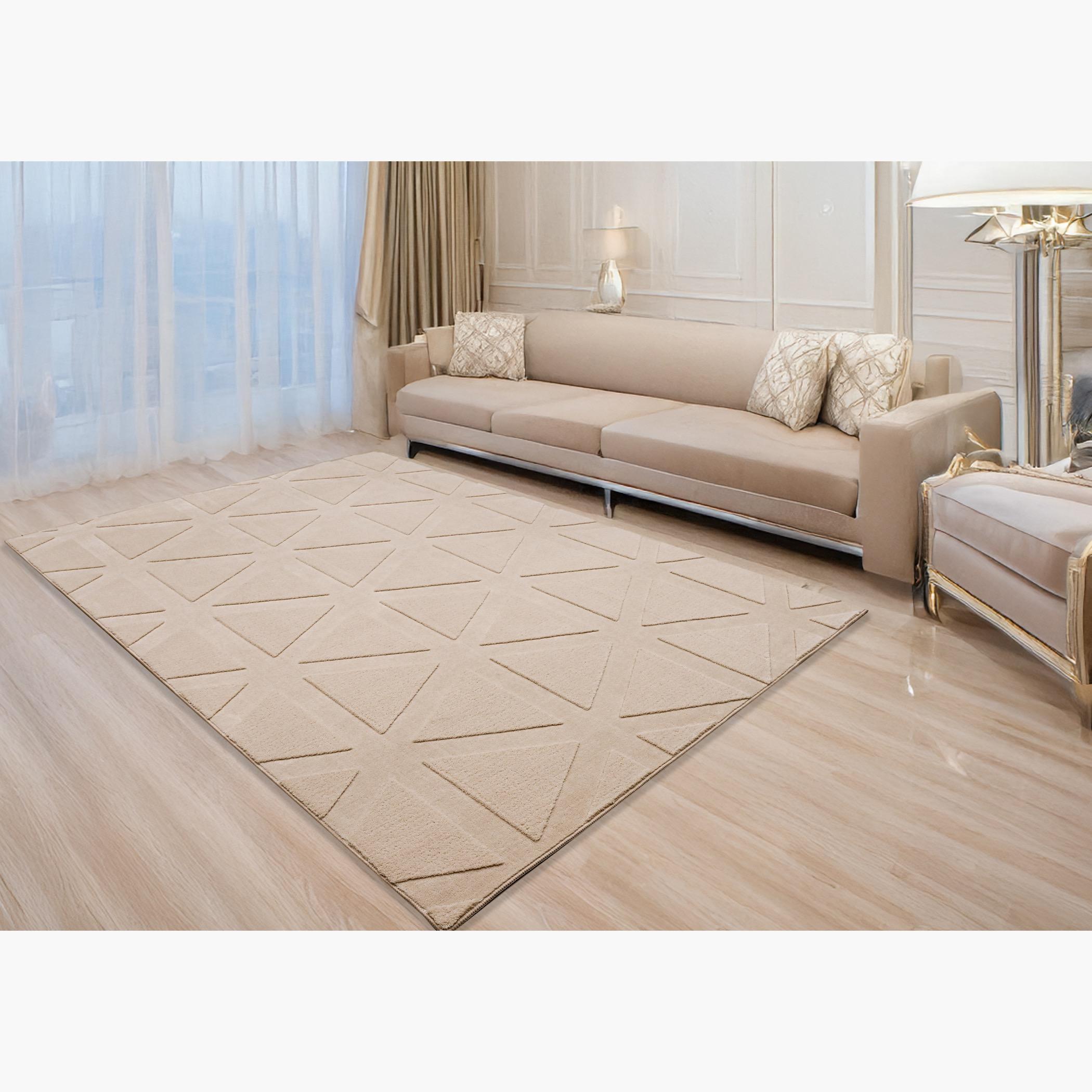Cloud Geometrical Fur Rug - 160x230 cm-hbxdecorandfurnishings-floorcoverings-rugs-image-1
