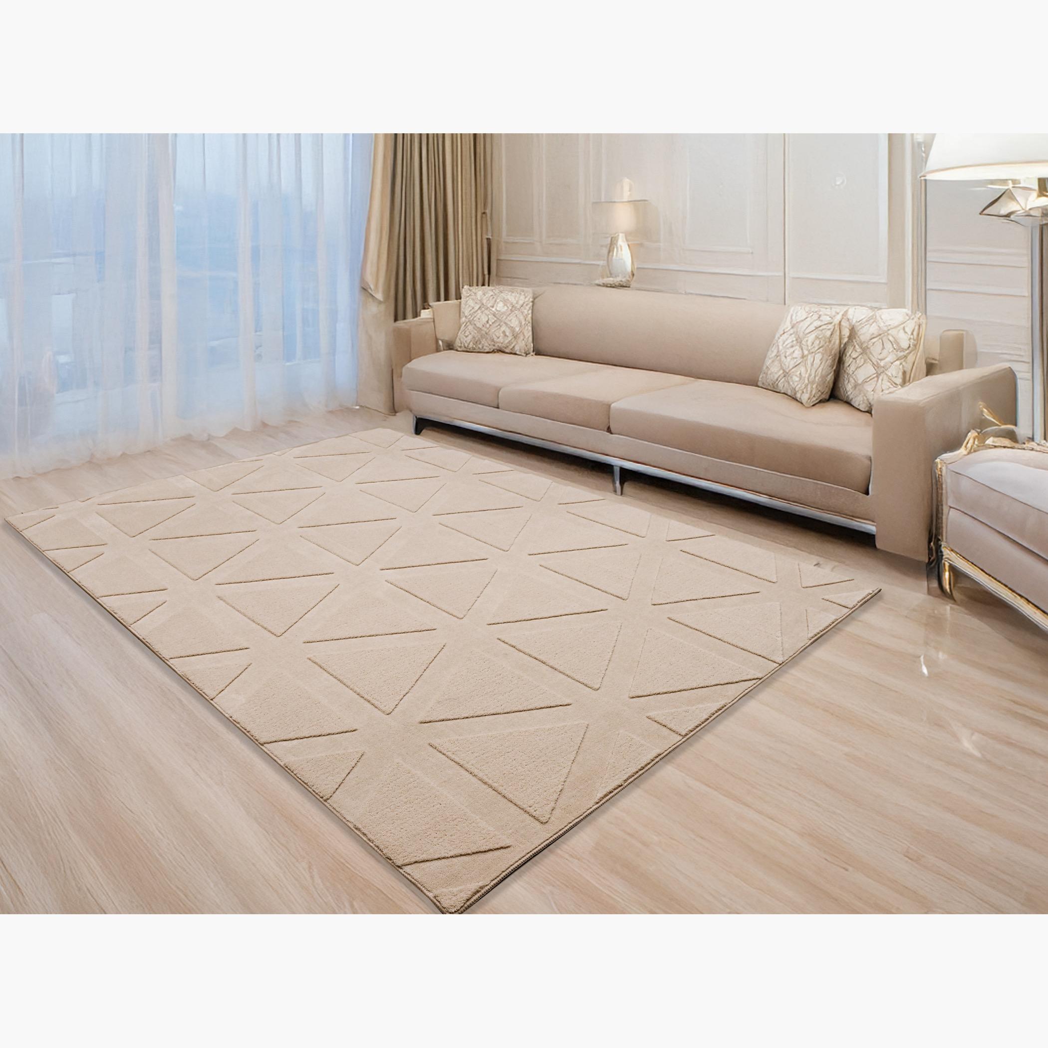 Cloud Geometrical Faux Fur Rug - 300x200 cm-hbxdecorandfurnishings-floorcoverings-rugs-image-1