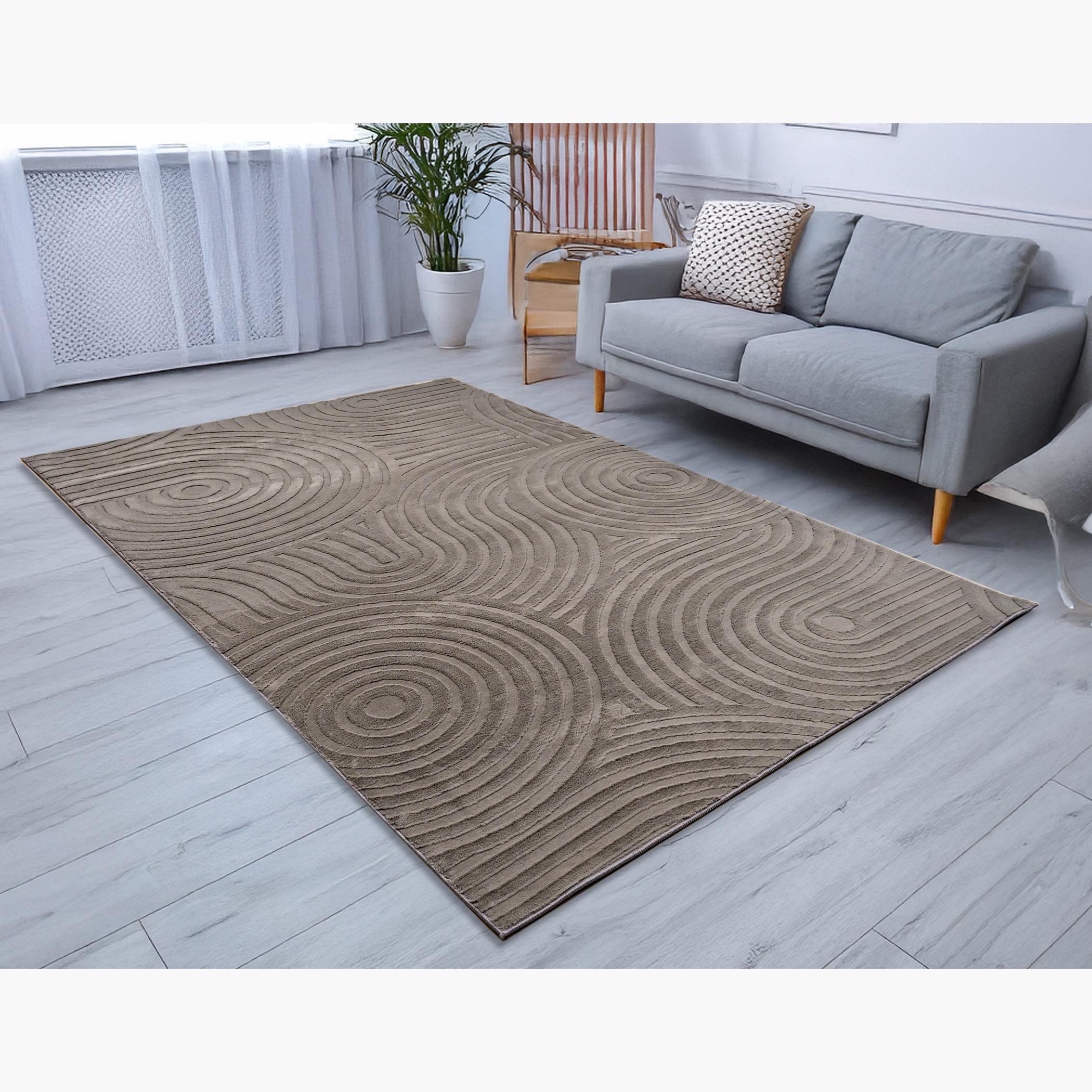 Spiral Carved Rabbit Fur Rug - 300x200 cm-hbxdecorandfurnishings-floorcoverings-rugs-image-1