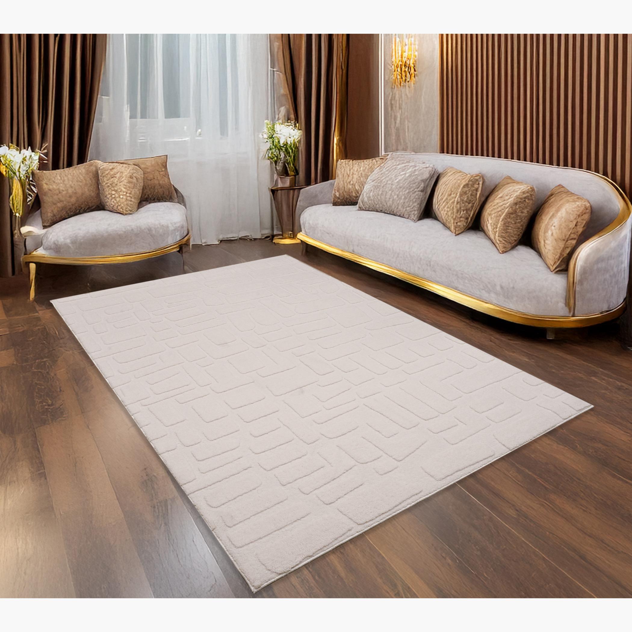 Abstra 3D Jacquard Fur Rug - 230x160 cm-hbxdecorandfurnishings-floorcoverings-rugs-image-1