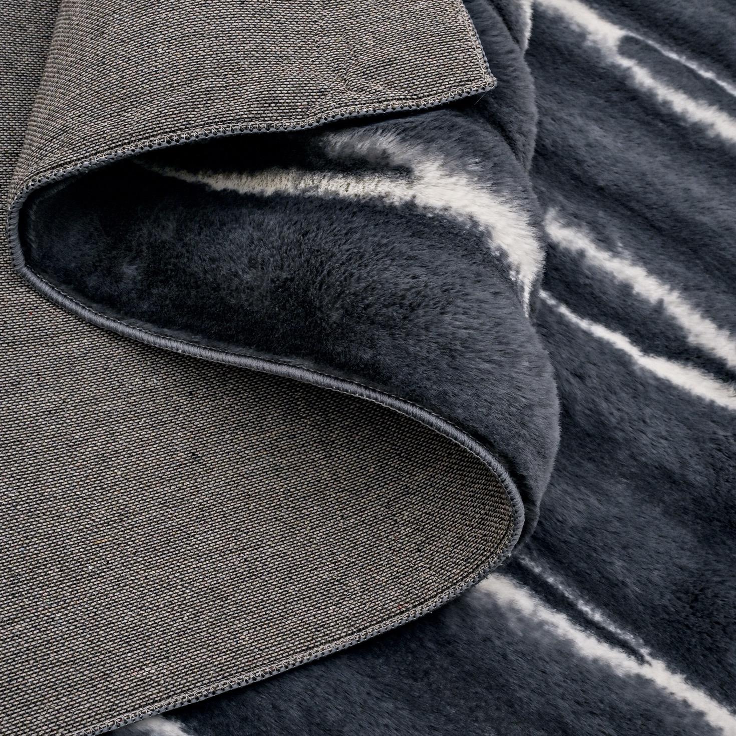 Plush Shibori Tie Dyed Rabbit Fur Rug - 230x160 cm-hbxdecorandfurnishings-floorcoverings-rugs-image-3