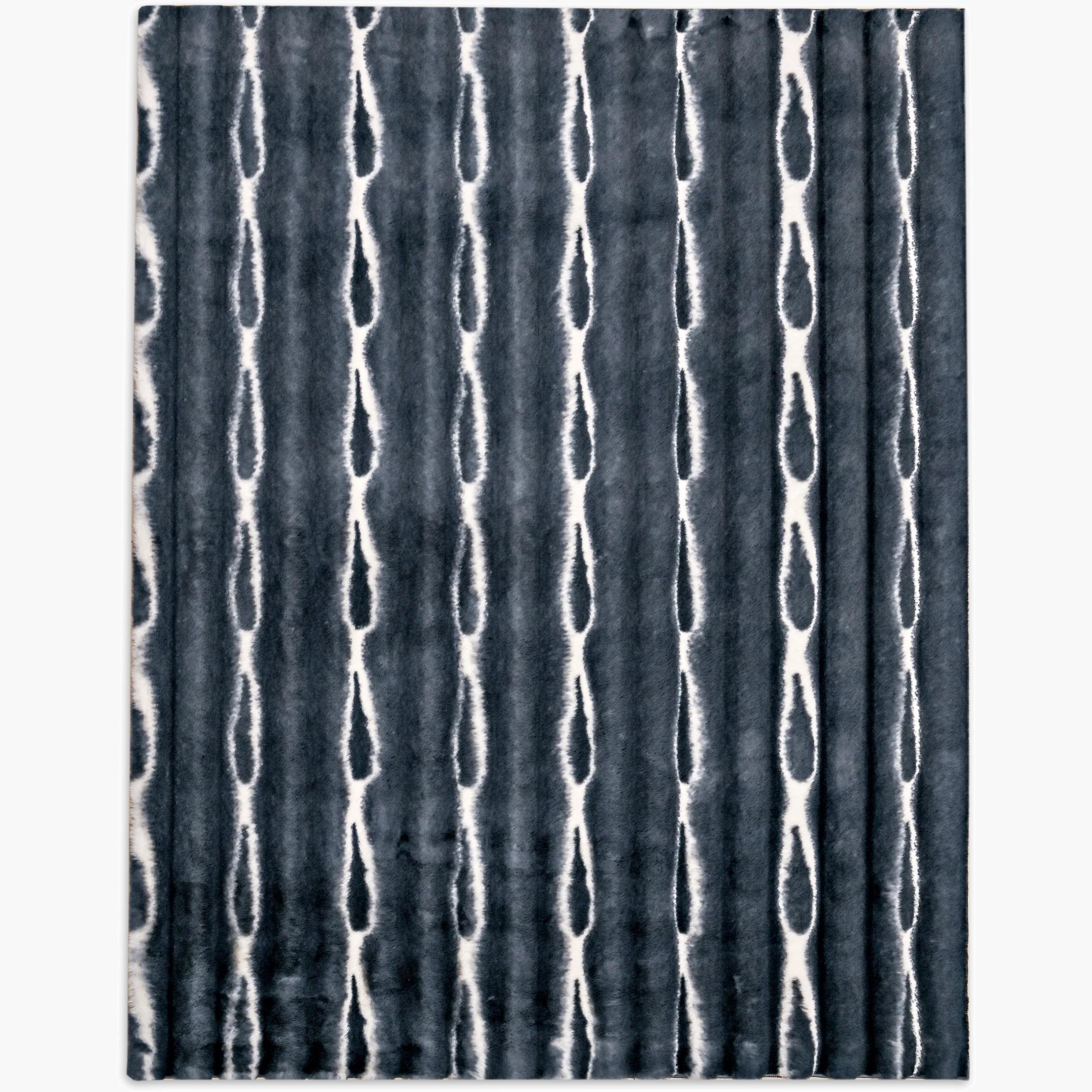 Plush Shibori Tie Dyed Faux Rabbit Fur Rug - 300x200 cm-hbxdecorandfurnishings-floorcoverings-rugs-image-2