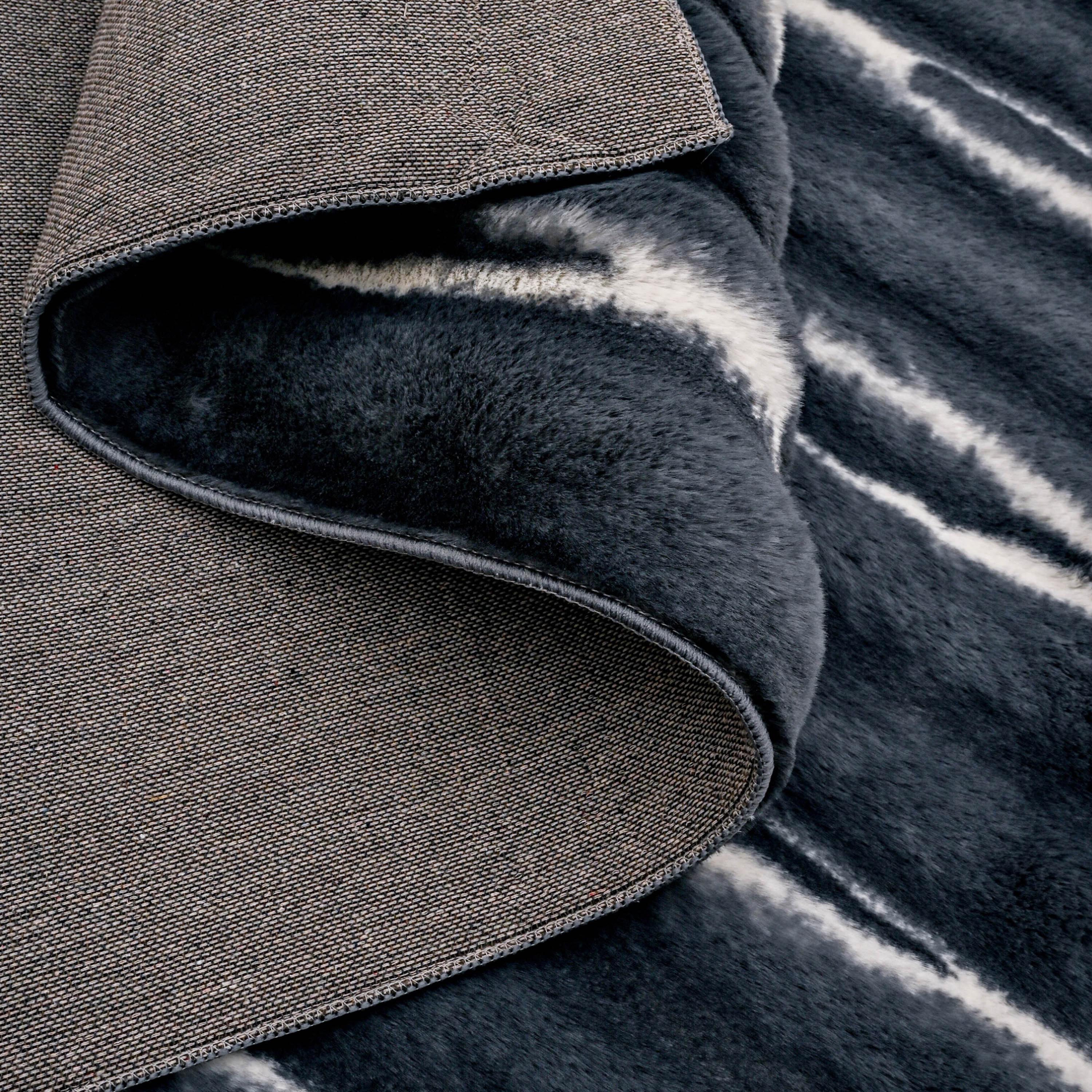 Plush Shibori Tie Dyed Faux Rabbit Fur Rug - 300x200 cm-hbxdecorandfurnishings-floorcoverings-rugs-image-3