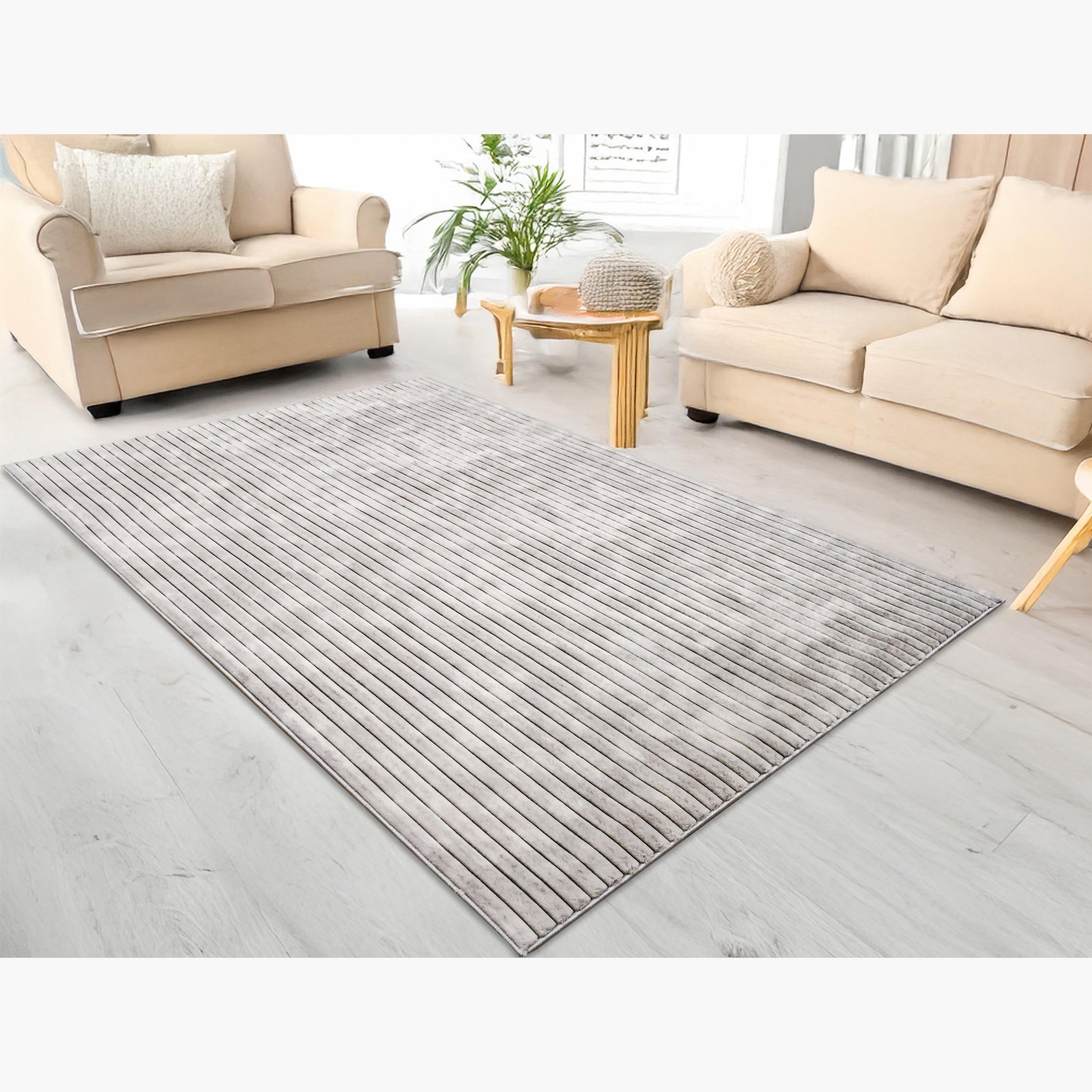 Linea Shibori Tie Dyed Rabbit Fur Rug - 300x200 cm-hbxdecorandfurnishings-floorcoverings-rugs-image-1