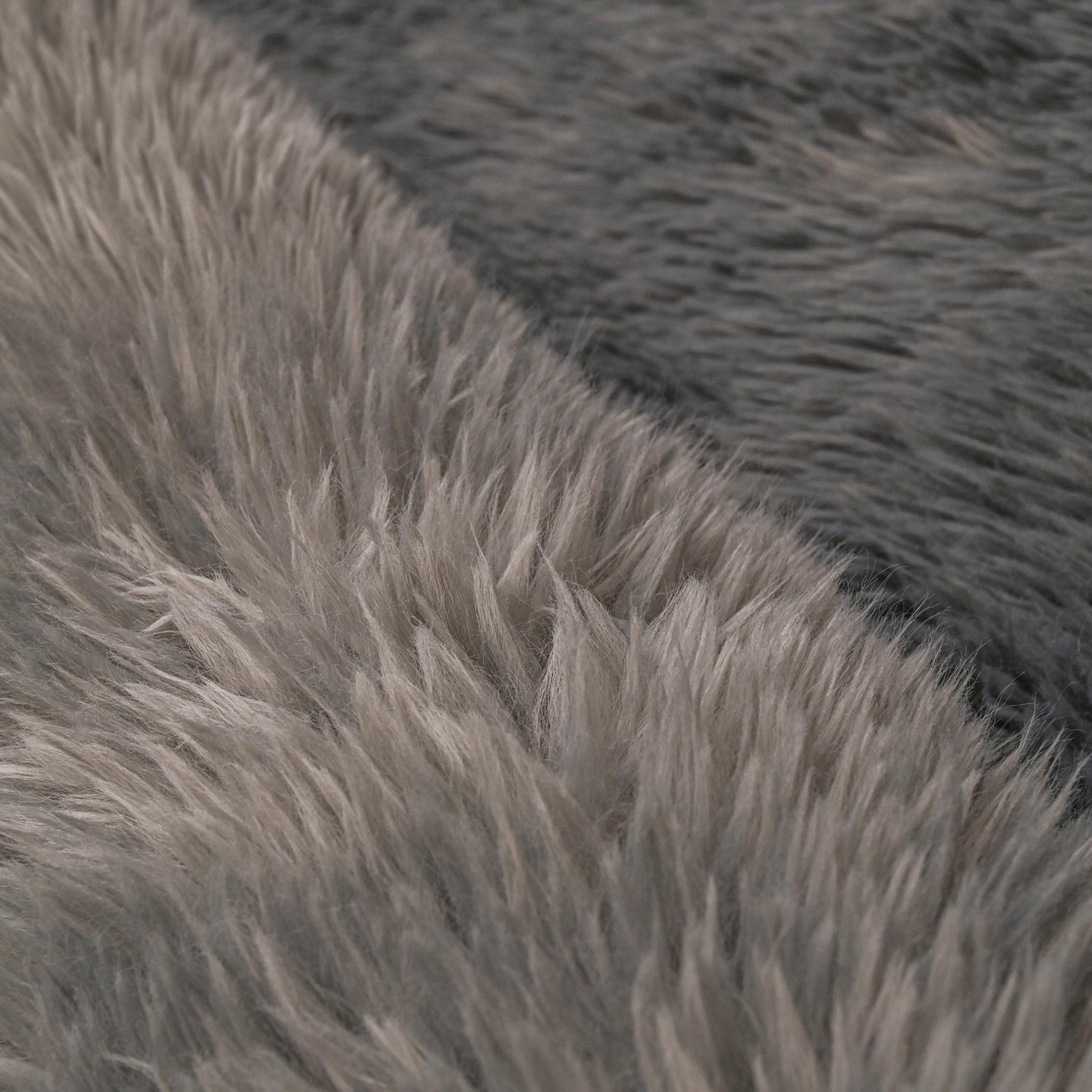 Frizzy Tie Dyed Faux Rabbit Fur Rug - 230x160 cm-hbxdecorandfurnishings-floorcoverings-rugs-image-4