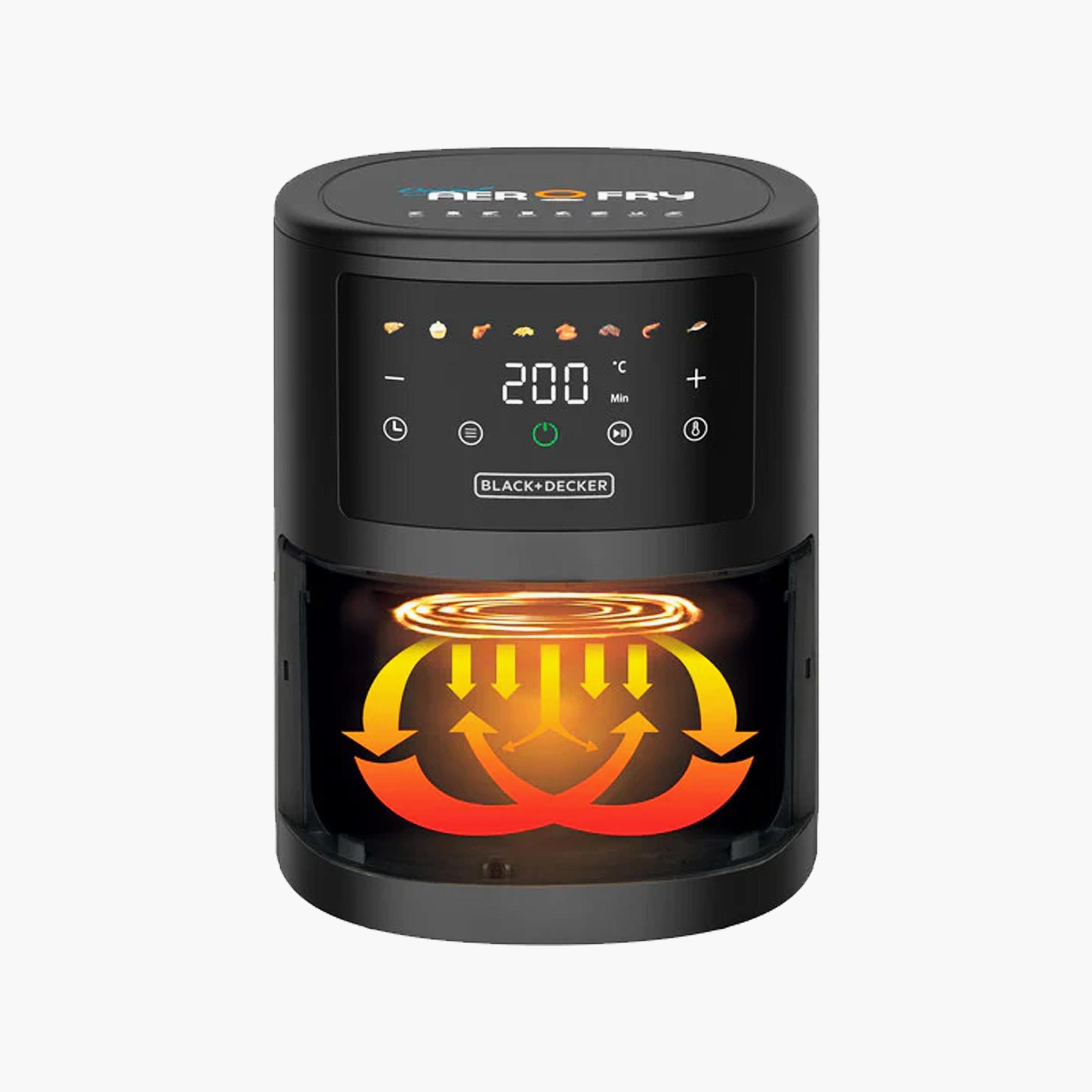 BLACK+DECKER Aerofry 8 in 1 3.5L Digital Air Fryer 1500W | AF3500-B5-household-appliances-kitchenappliances-airfryers-image-2