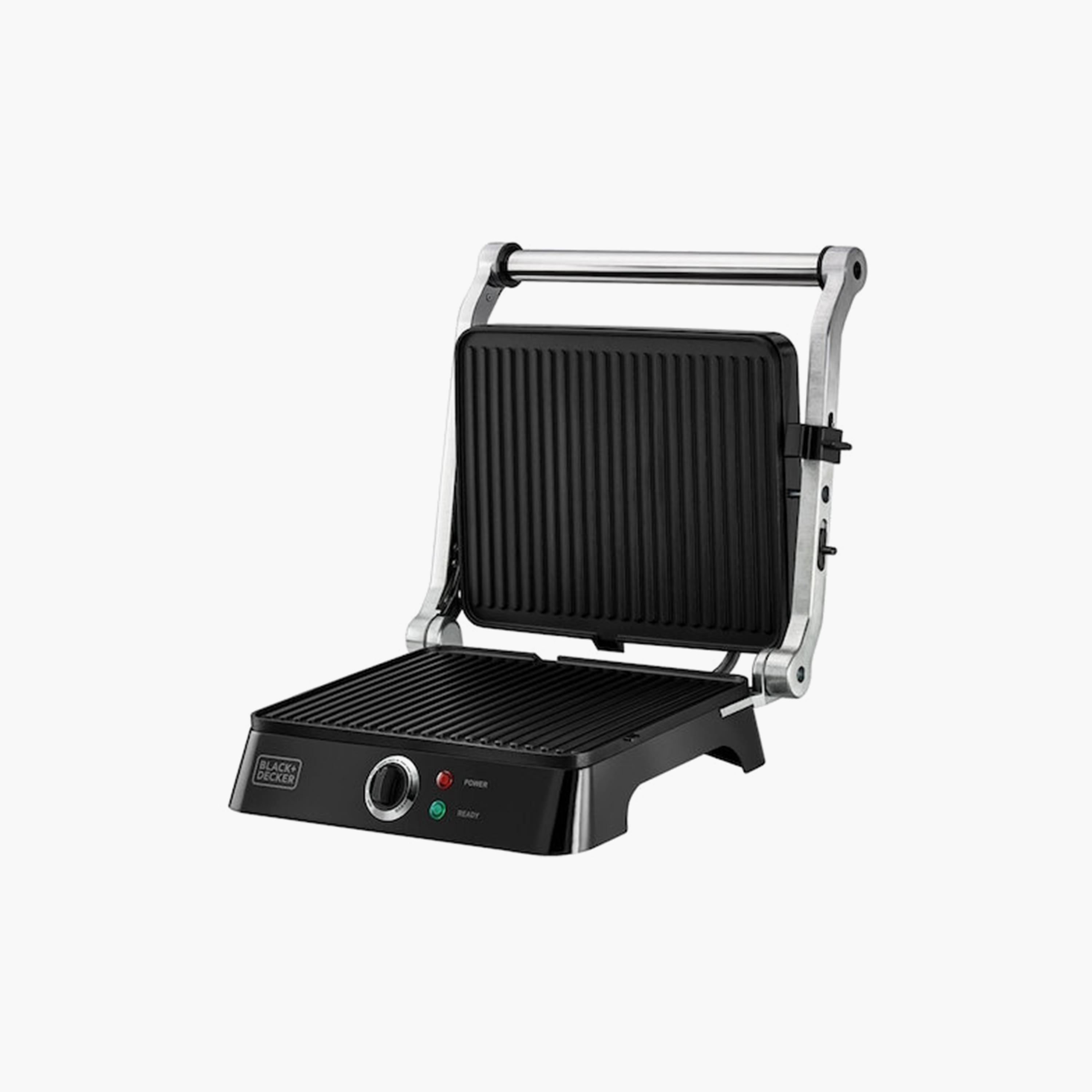 شواية "كونتاكت جريل" بقوة 1400 واط بصفائح ثابتة من بلاك آند ديكر| CG1400-B5-household-appliances-kitchenappliances-foodprocessors-image-4