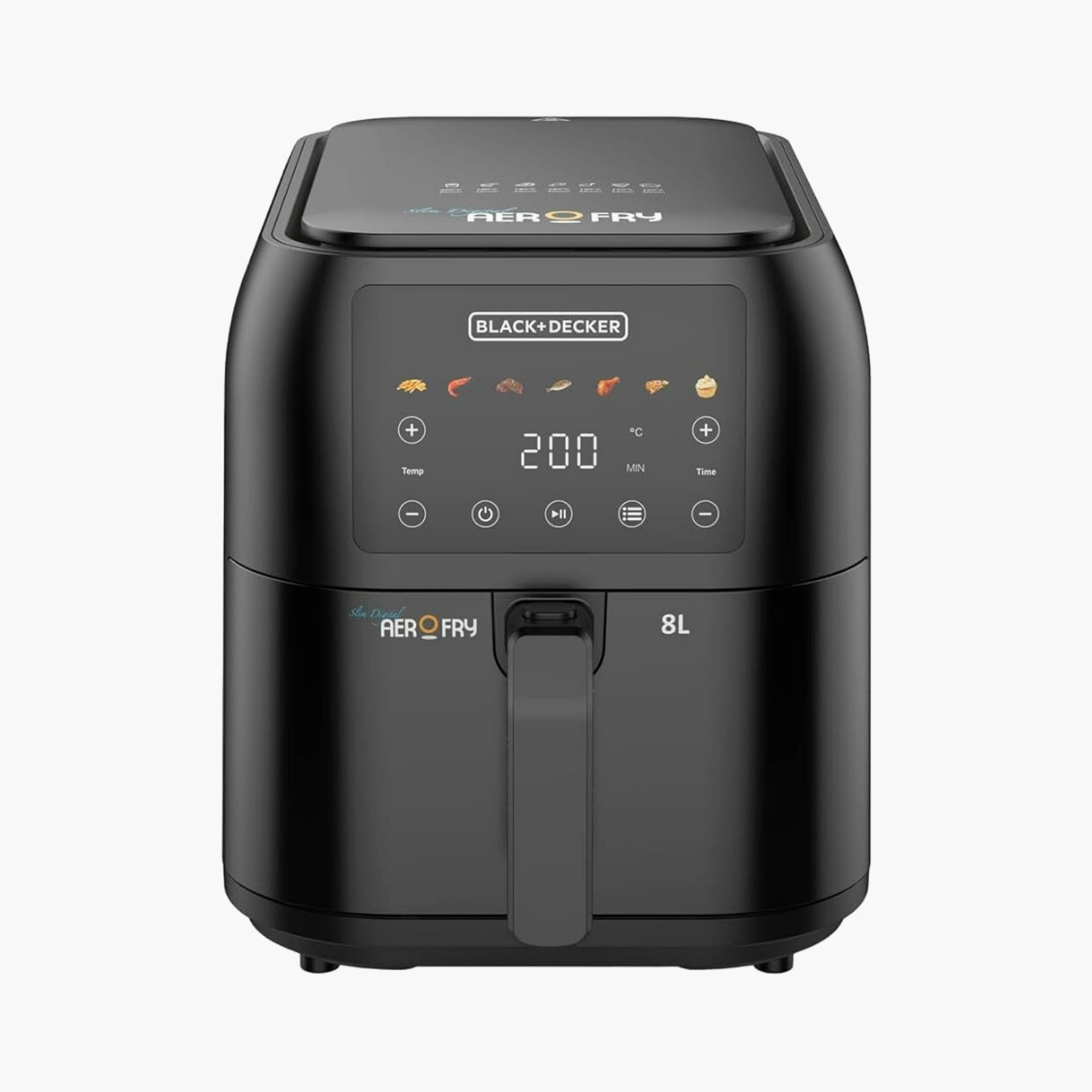 BLACK+DECKER 8L Air Fryer 1700W Black | SAF80-B5-household-appliances-kitchenappliances-airfryers-image-1
