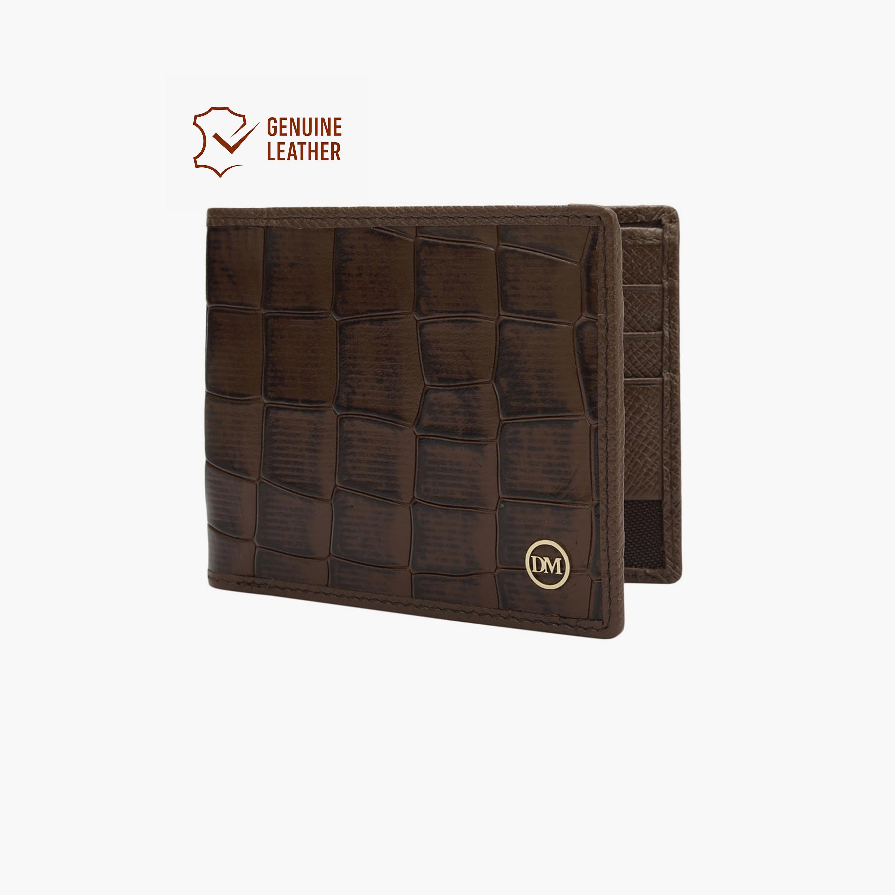 DA MILANO Textured Men's Wallet | L11.5 X W1.5 X H9 CM-men-beltsandwallets-wallets-image-2