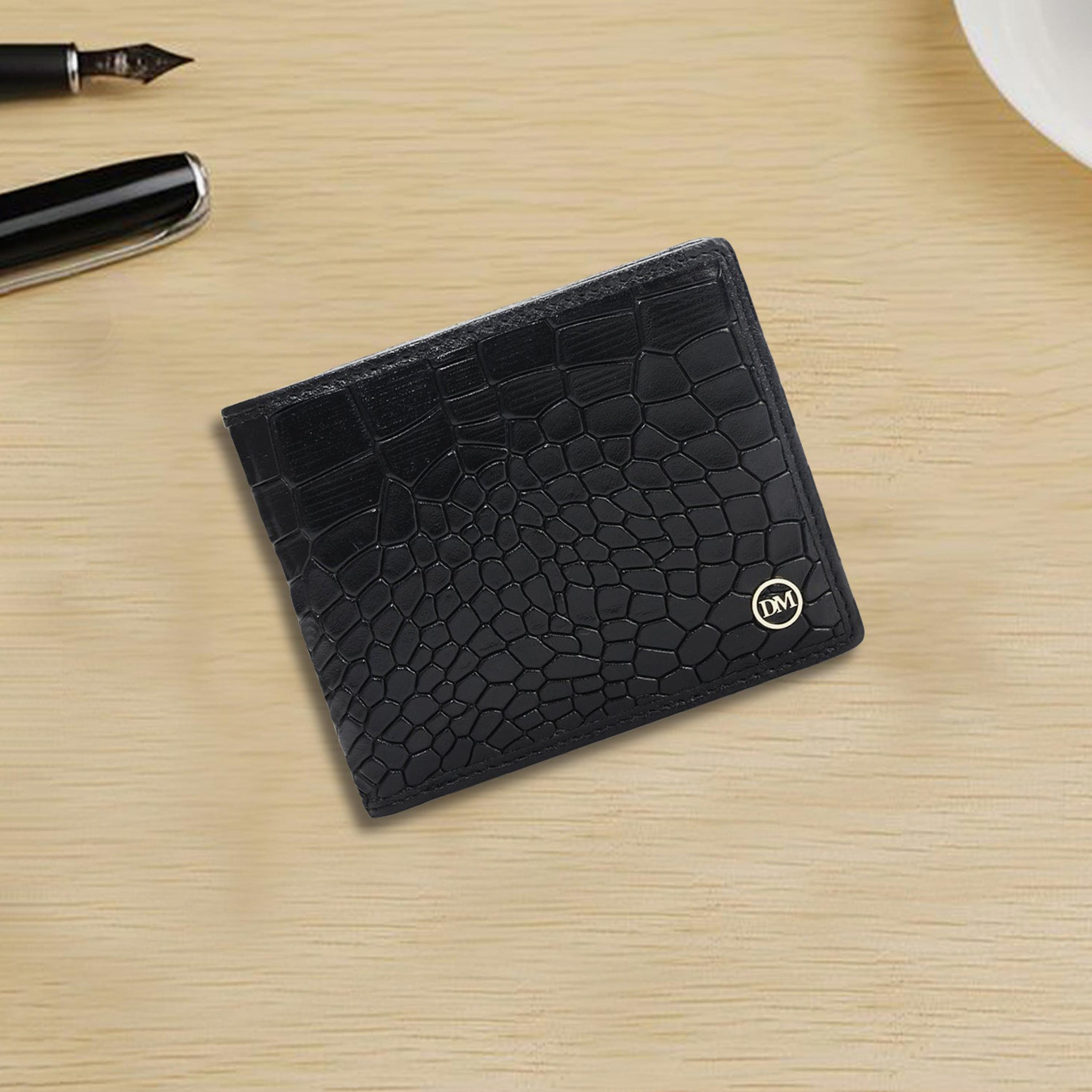 DA MILANO Textured Men's Wallet | L11.5 X W1.5 X H9 CM-men-beltsandwallets-wallets-image-4