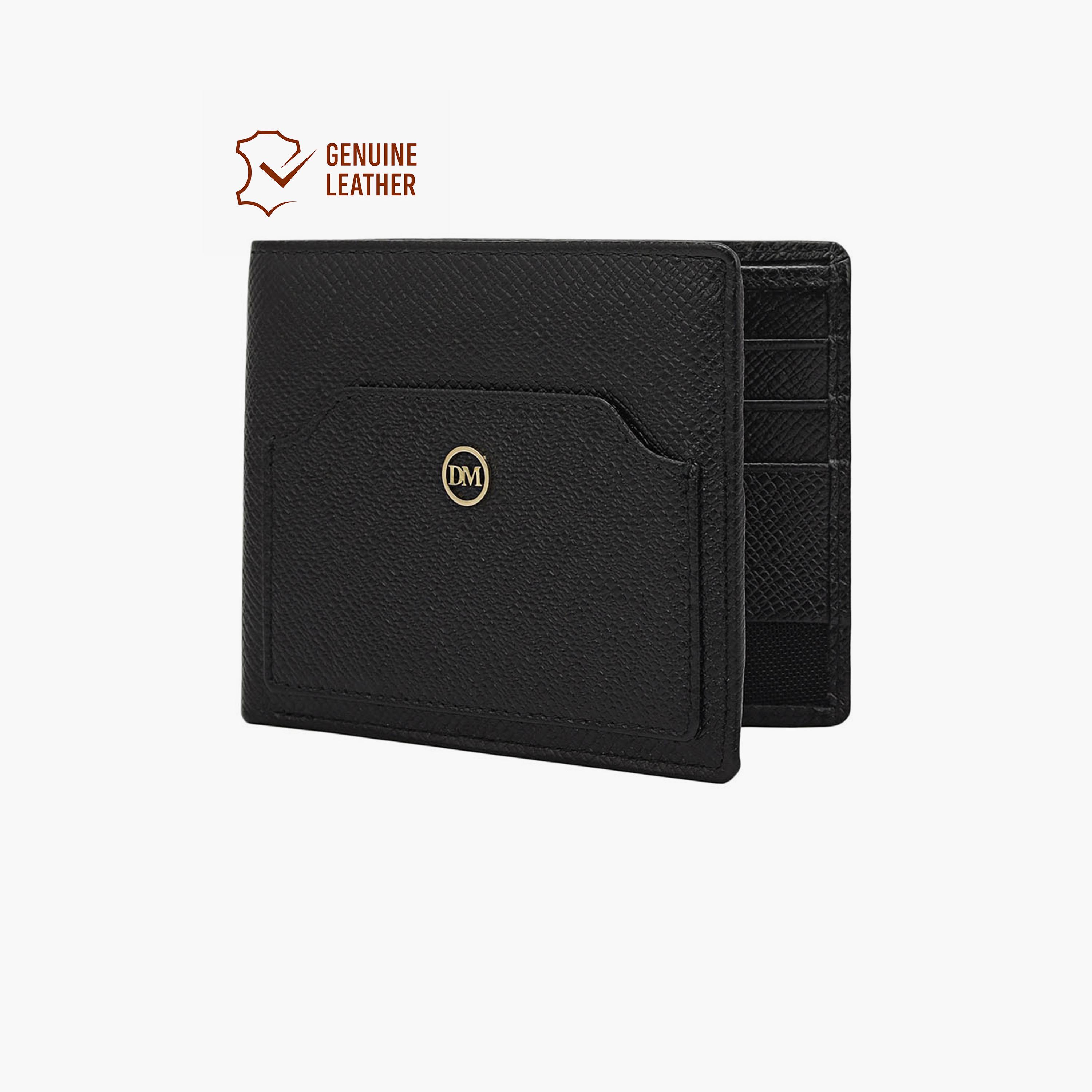 DA MILANO Textured Men's Wallet | L11 X W1.5 X H9 CM-men-beltsandwallets-wallets-image-1