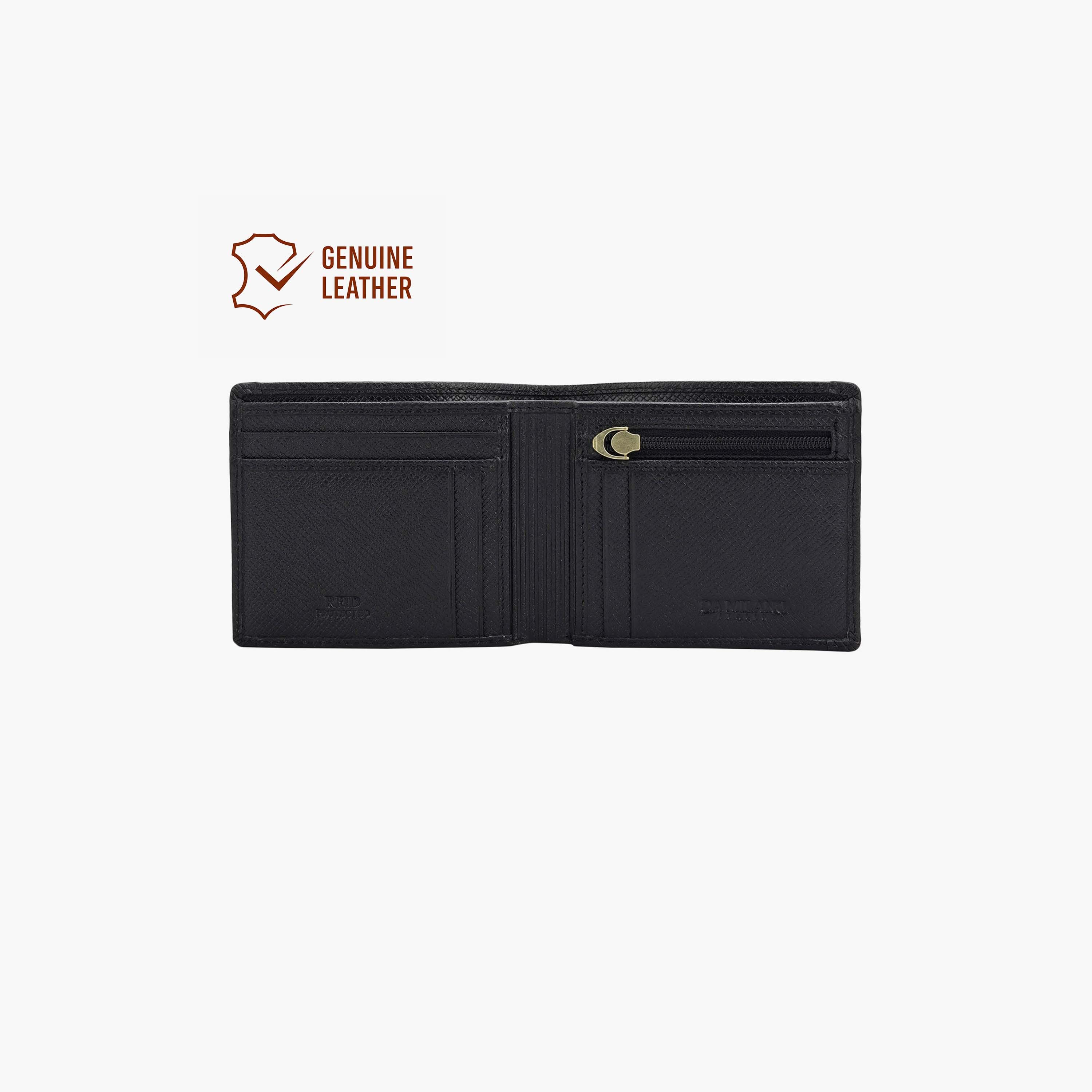دا ميلانو - محفظة رجالية منقوشة | الطول 11 × العرض 1.5 × الارتفاع 9 سم-men-beltsandwallets-wallets-image-2