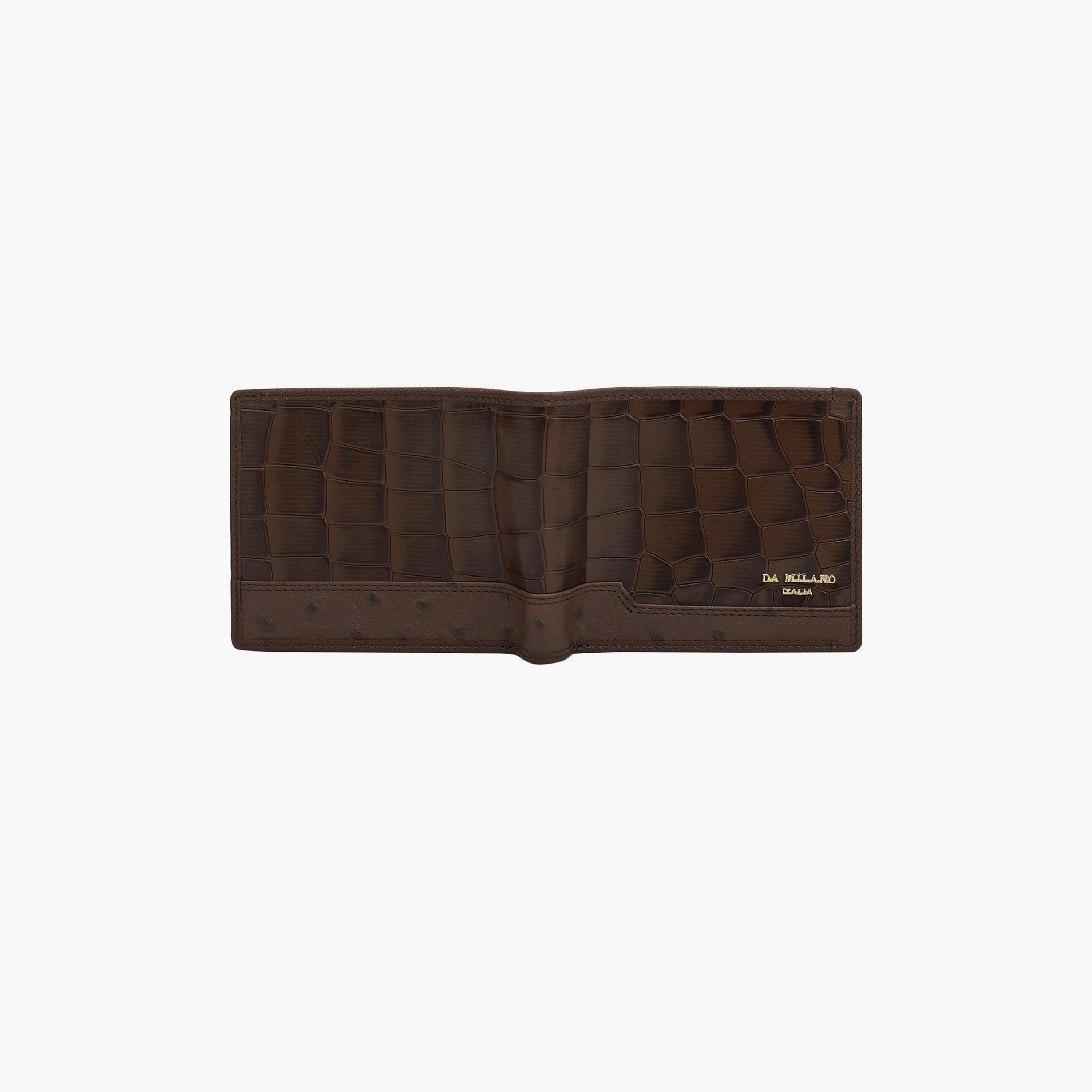دا ميلانو - محفظة رجالية منقوشة | الطول 11.5 × العرض 1.5 × الارتفاع 9 سم-men-beltsandwallets-wallets-image-3