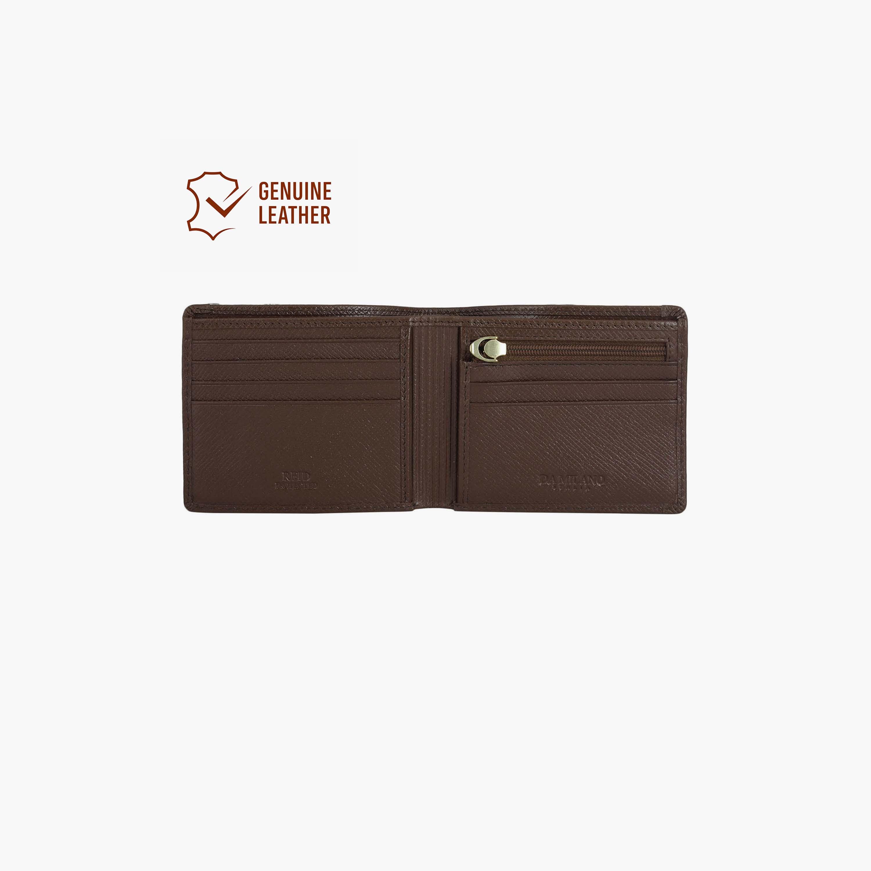 DA MILANO Textured Men's Wallet | L11.5 X W2 X H9 CM-men-beltsandwallets-wallets-image-2