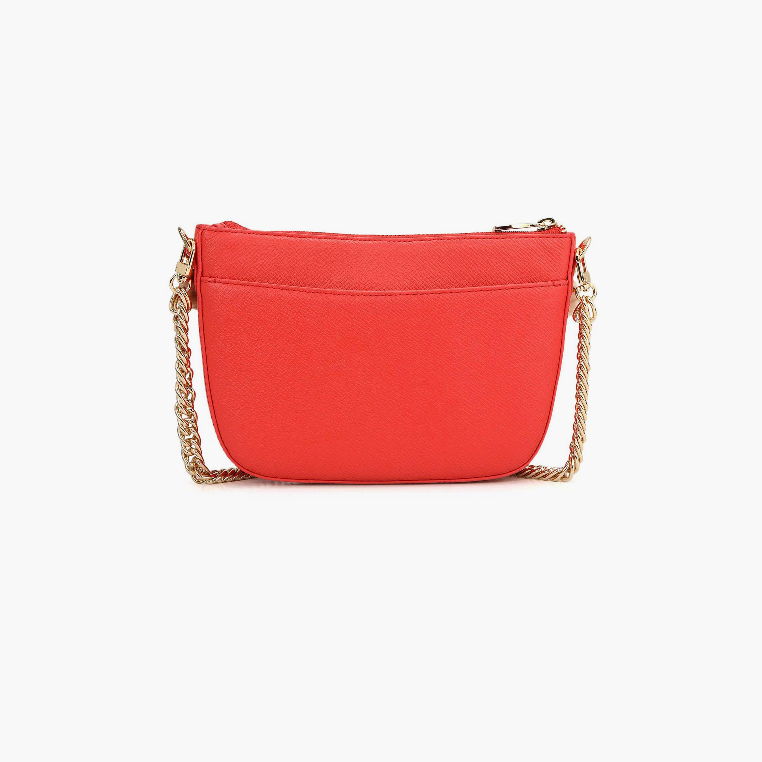 DA MILANO Women's Shoulder Bag Zipper Chain Strap | L21 X W2.5 X H14.5 CM-women-bagsandwallets-handbags-image-4