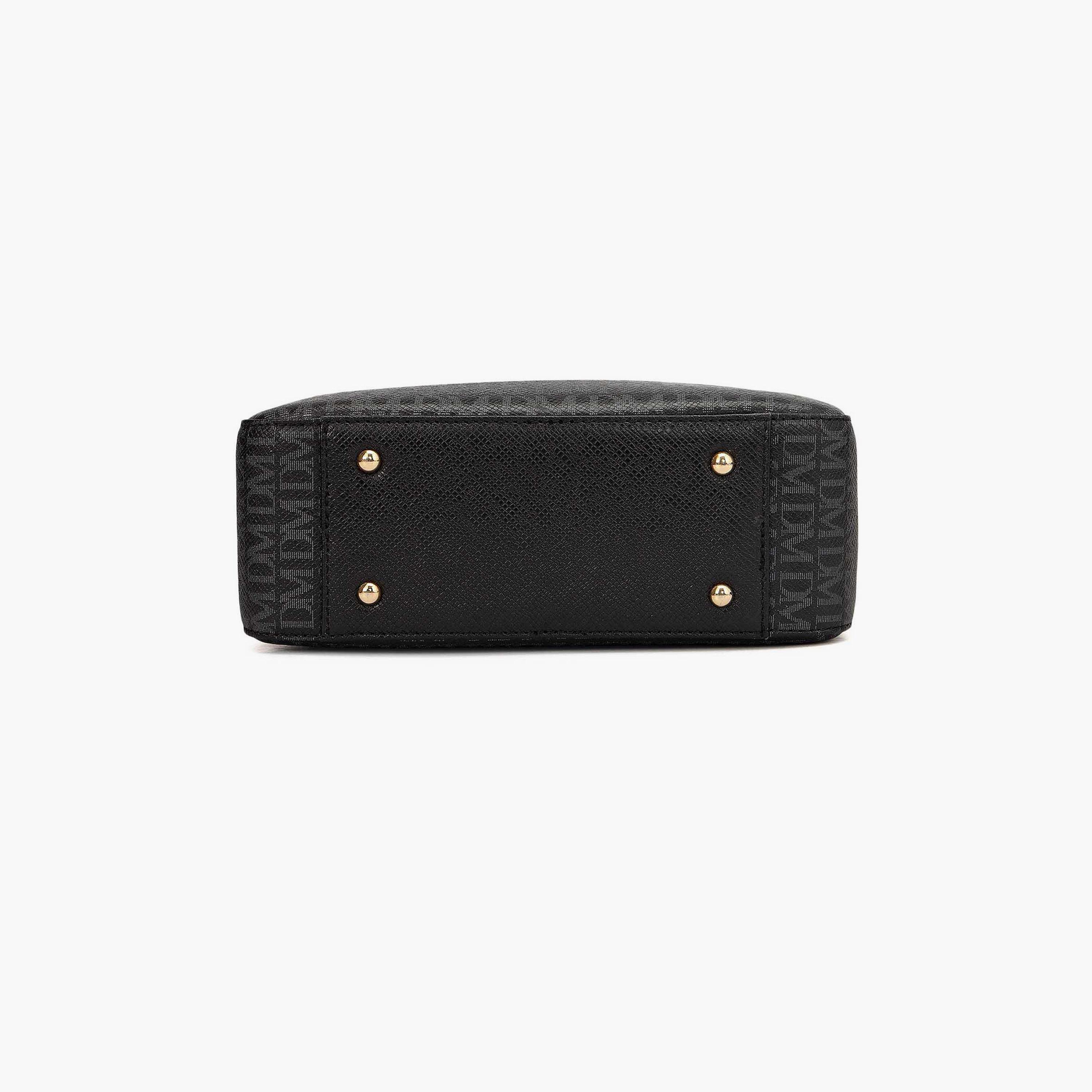 DA MILANO Monogram Women's Sling Bag Zipper Adjustable Strap | L22 X W7.5 X H15.5 CM-women-bagsandwallets-handbags-image-5