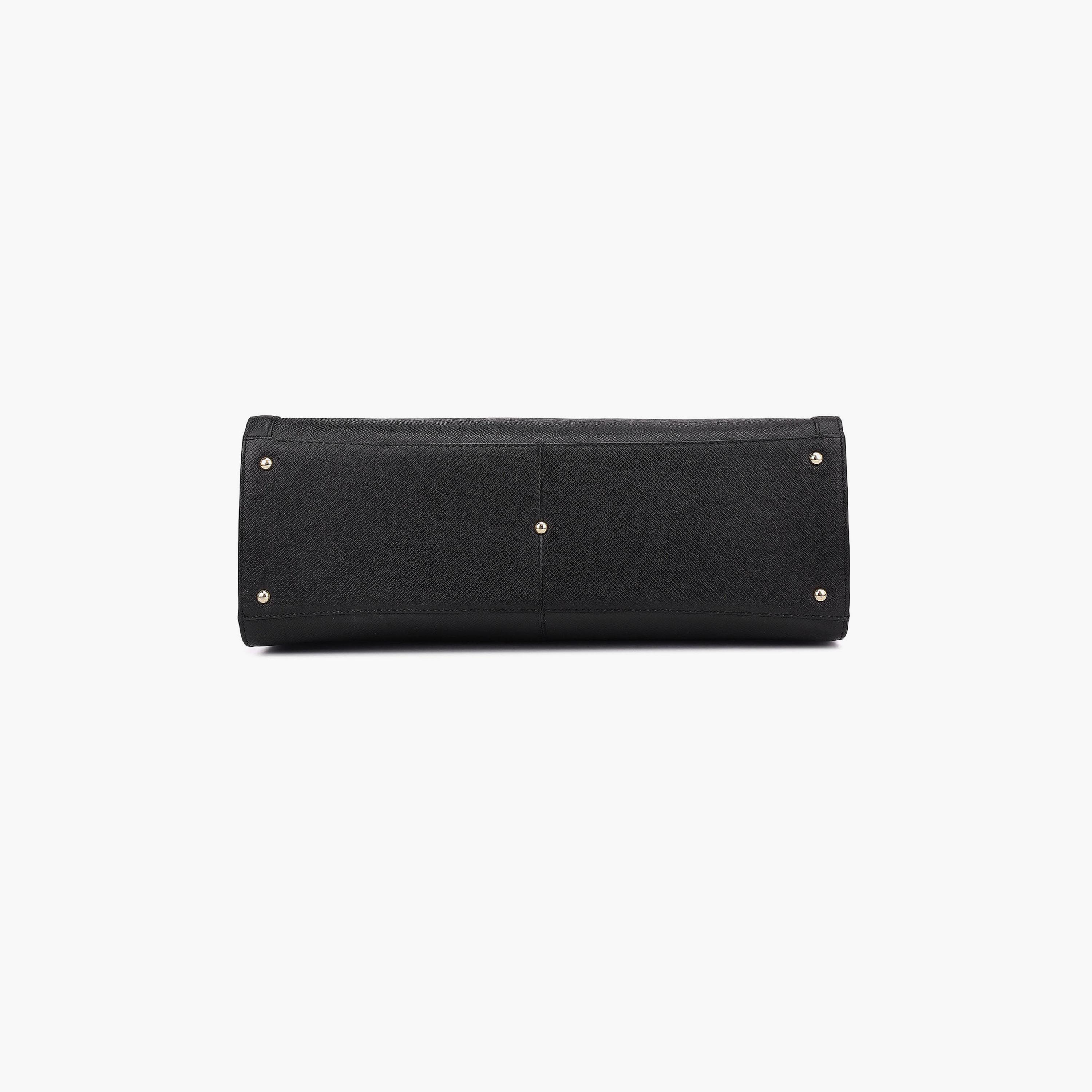 DA MILANO Textured Top Handle Women's Tote Bag Zipper Adjustable Strap | L36 X W11 X H29 CM-women-bagsandwallets-handbags-image-5