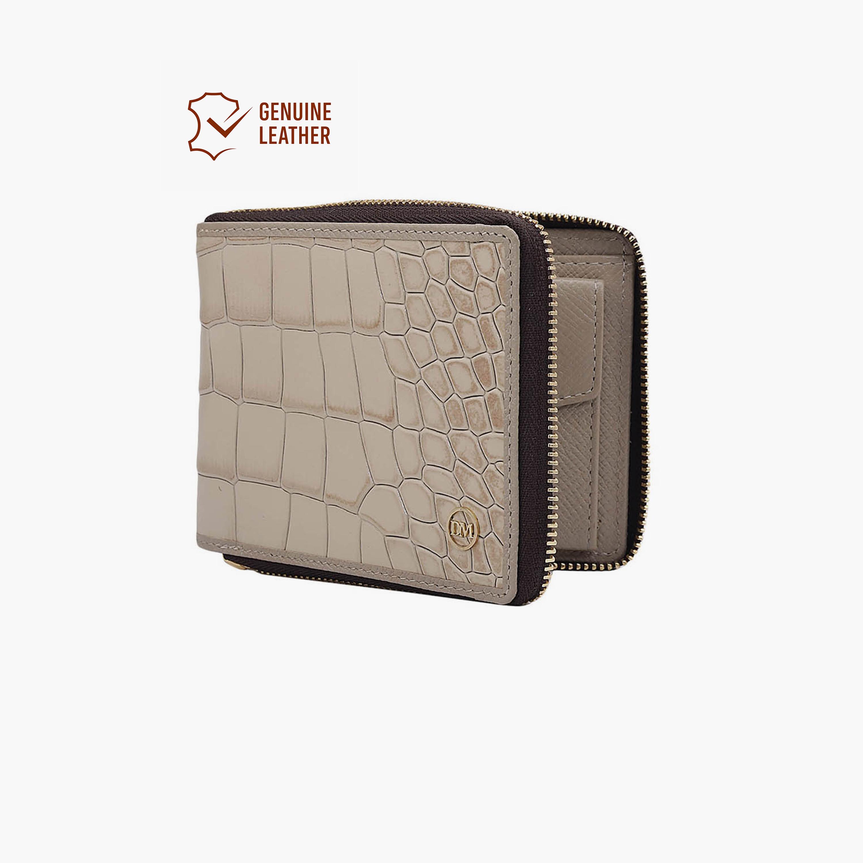 DA MILANO Textured Women's Wallet Zipper | L11.5 X W2 X H9 CM-women-bagsandwallets-wallets-image-2