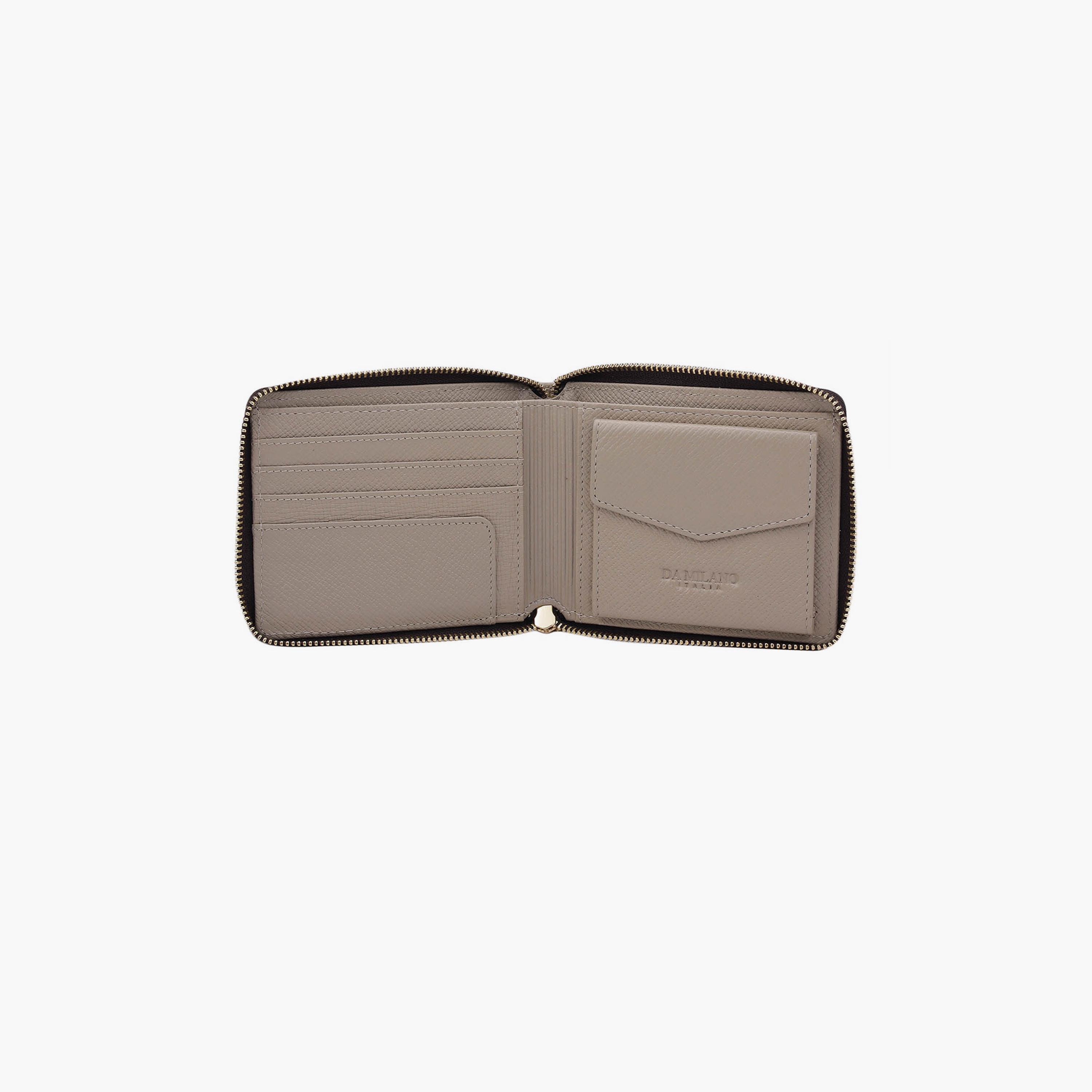 DA MILANO Textured Women's Wallet Zipper | L11.5 X W2 X H9 CM-women-bagsandwallets-wallets-image-3
