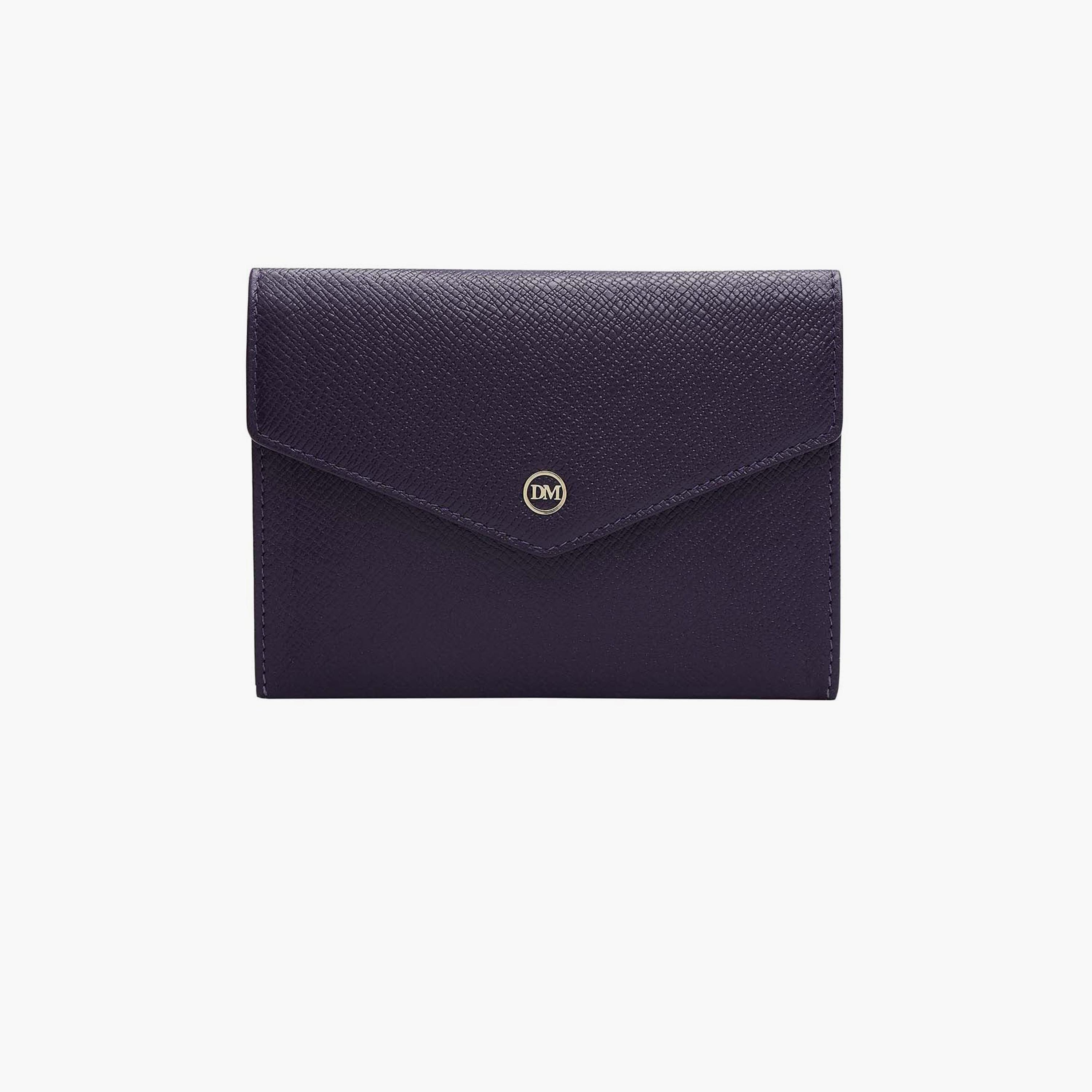 DA MILANO Textured Unisex Cardholder Flap | L14.5 X W1 X H11 CM-men-beltsandwallets-wallets-image-1