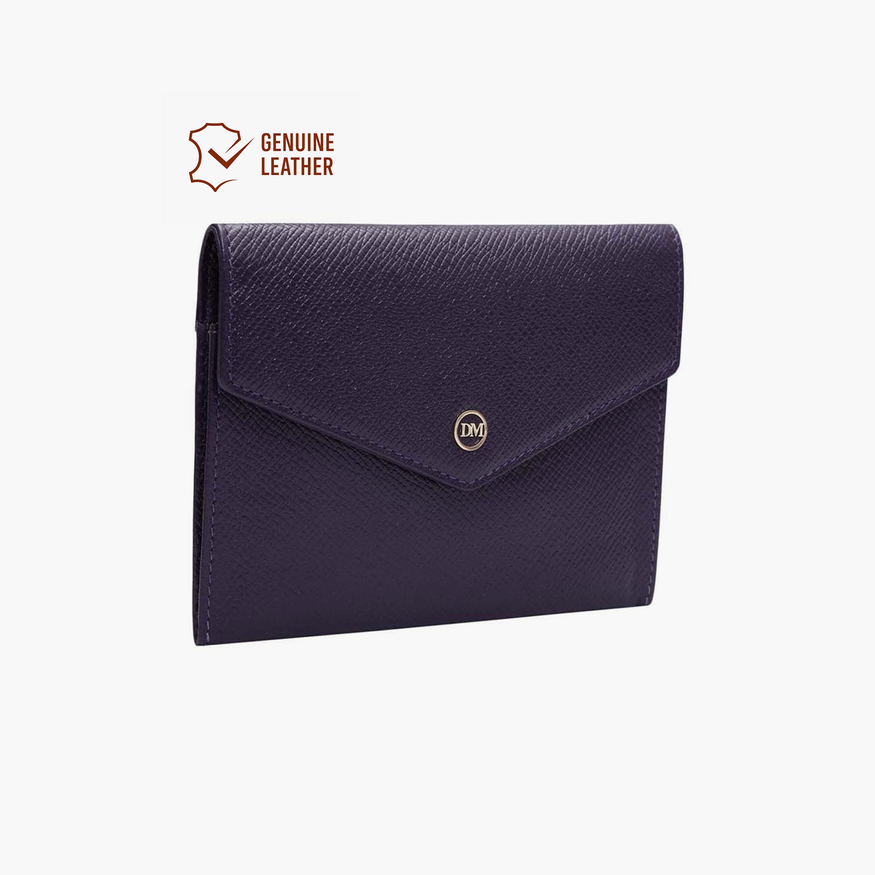 DA MILANO Textured Unisex Cardholder Flap | L14.5 X W1 X H11 CM-men-beltsandwallets-wallets-image-2