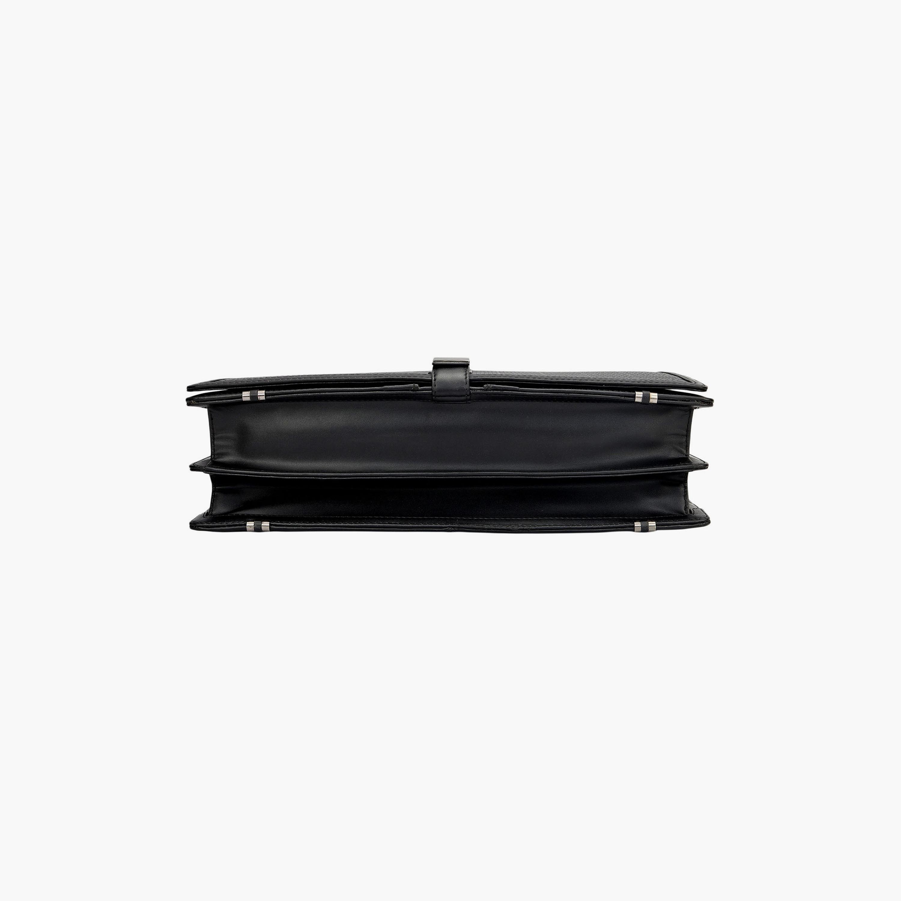 DA MILANO Textured Top Handle Unisex Laptop Bag Flap Detachable Strap | L38 X W9.5 X H29 CM-women-bagsandwallets-handbags-image-5