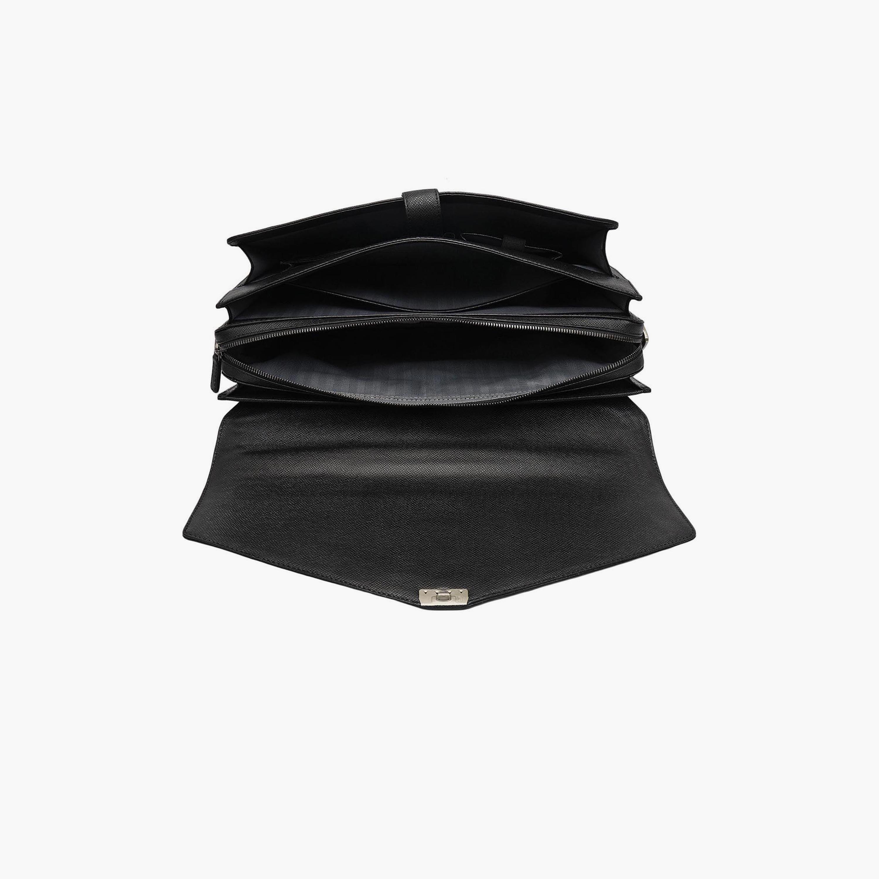 DA MILANO Textured Unisex Laptop Bag Flap | L39 X W12 X H30 CM-women-bagsandwallets-handbags-image-7