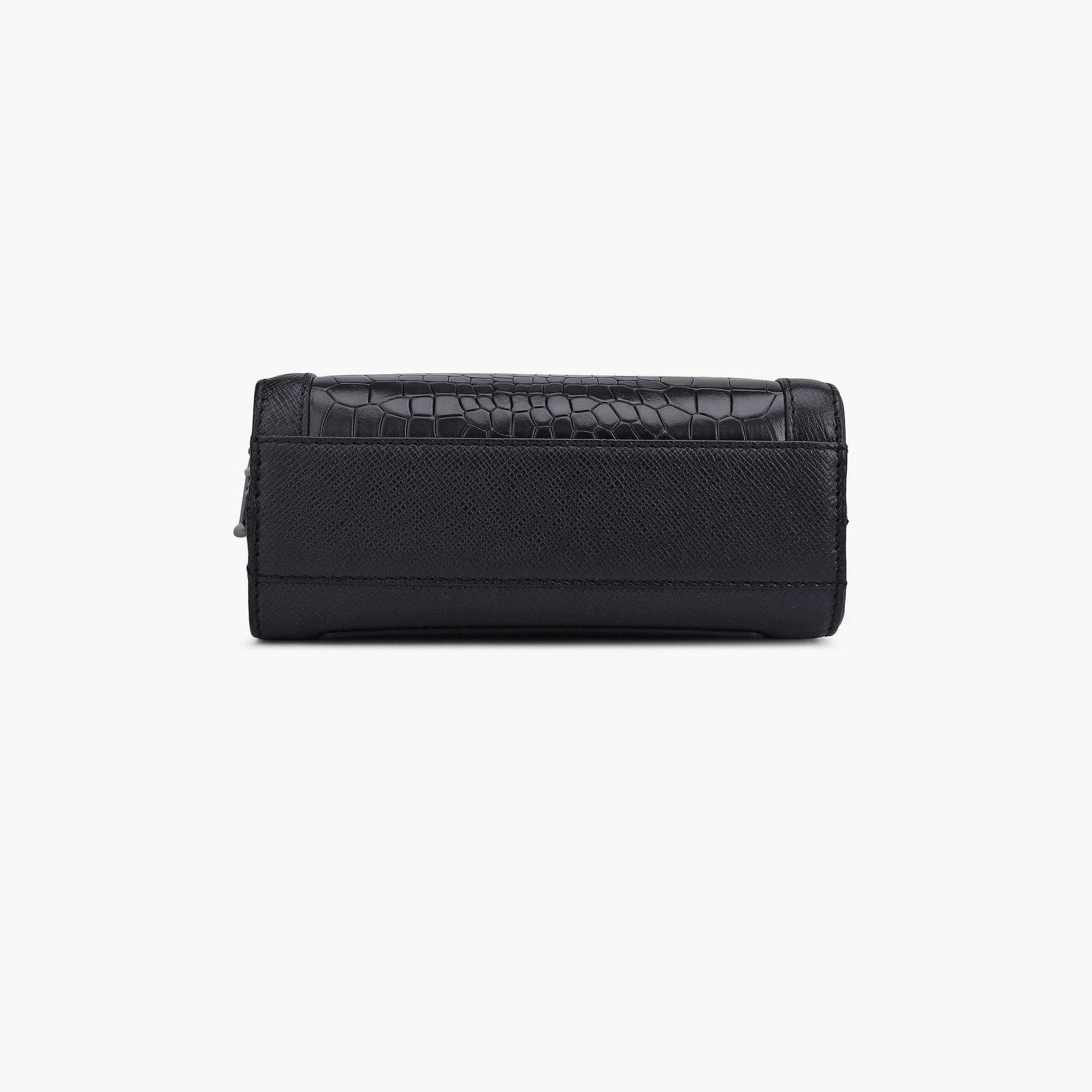 DA MILANO Textured Men's Sling Bag Zipper Adjustable Strap | L18.5 X W4.5 X H24 CM-men-bags-image-5