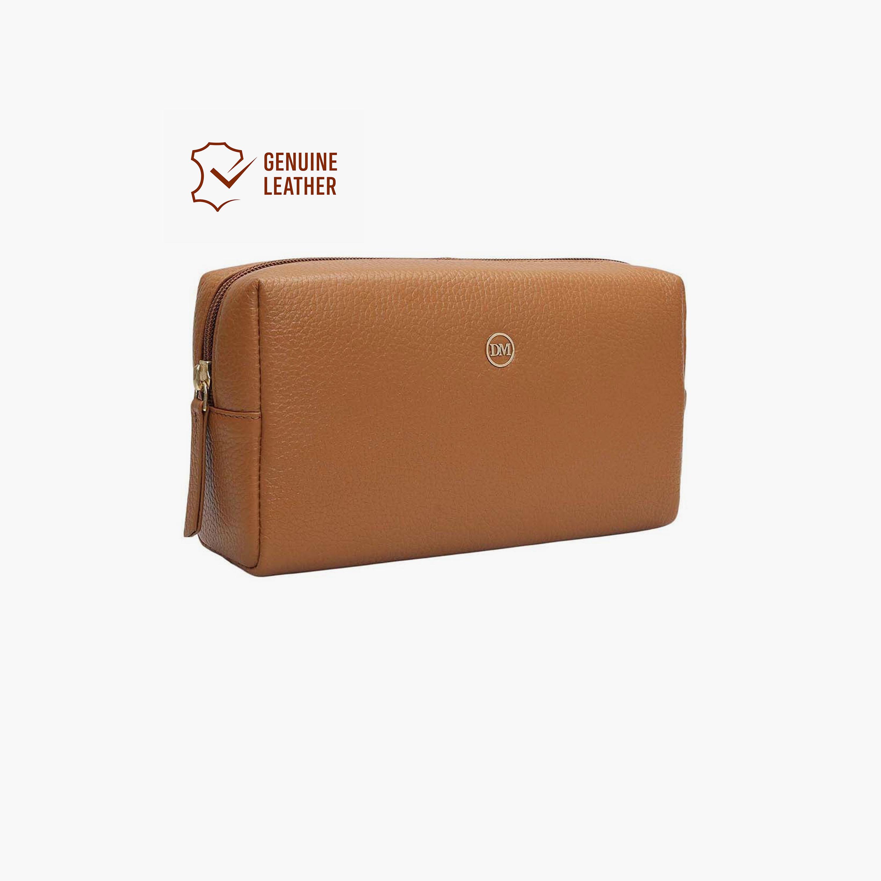 DA MILANO Textured Unisex Pouch Zipper | L17.5 X W5.5 X H9.5 CM-women-bagsandwallets-handbags-image-2