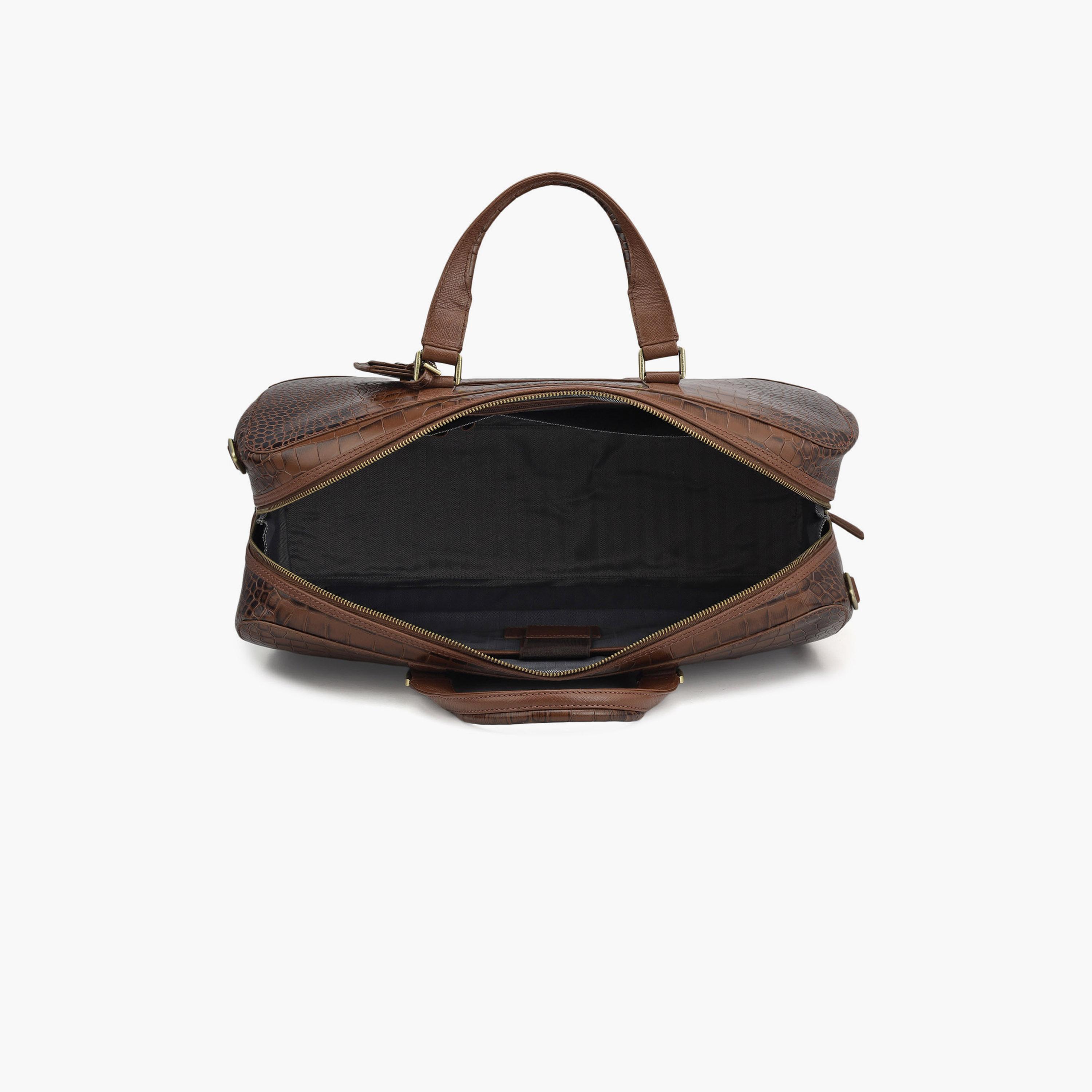 دا ميلانو - شنطة سفر جلد 18 إنش، حزام قابل للفصل | LG-5109C-travel-luggagesandbags-dufflebags-image-6