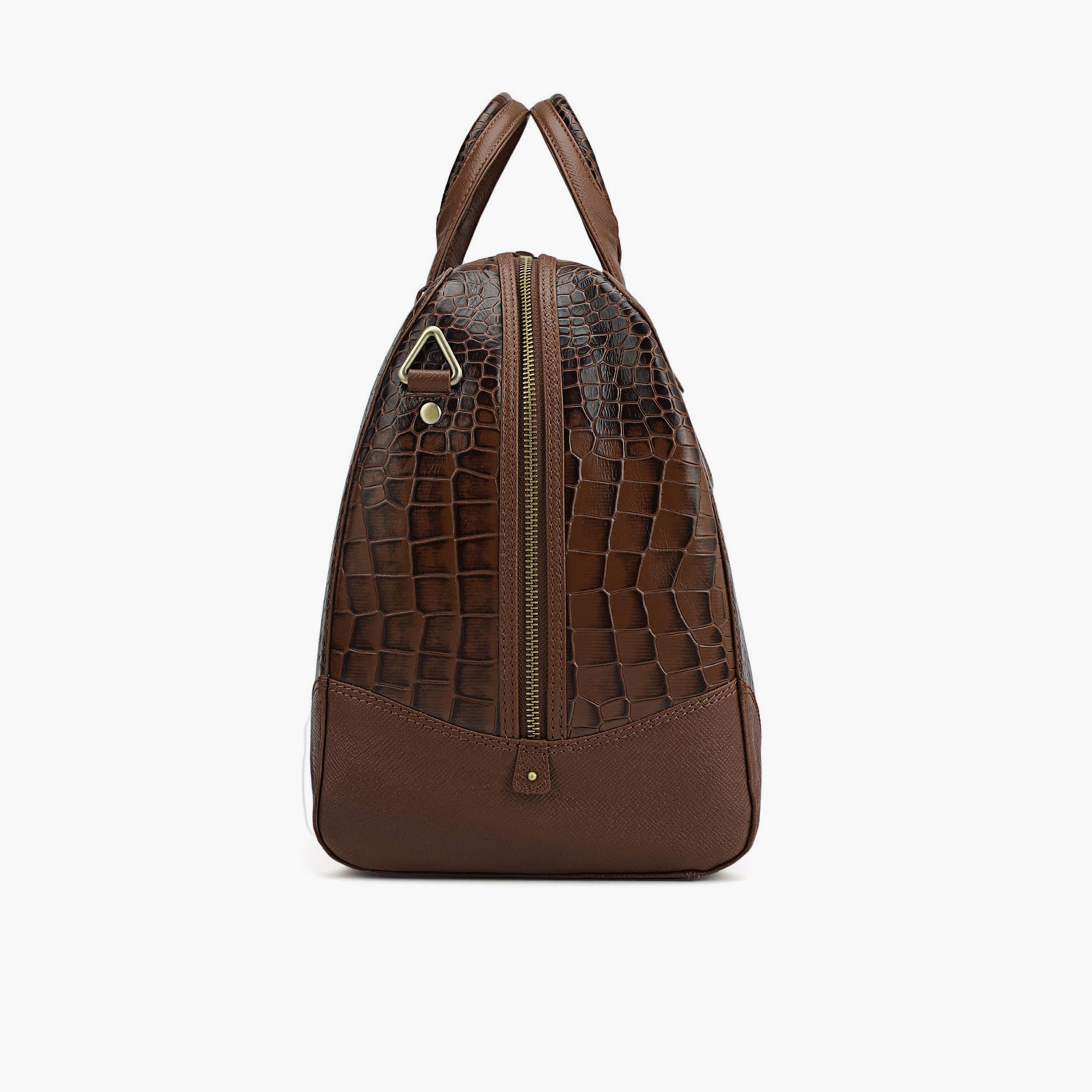 دا ميلانو - شنطة سفر جلد 18 إنش، حزام قابل للفصل | LG-5109C-travel-luggagesandbags-dufflebags-image-9