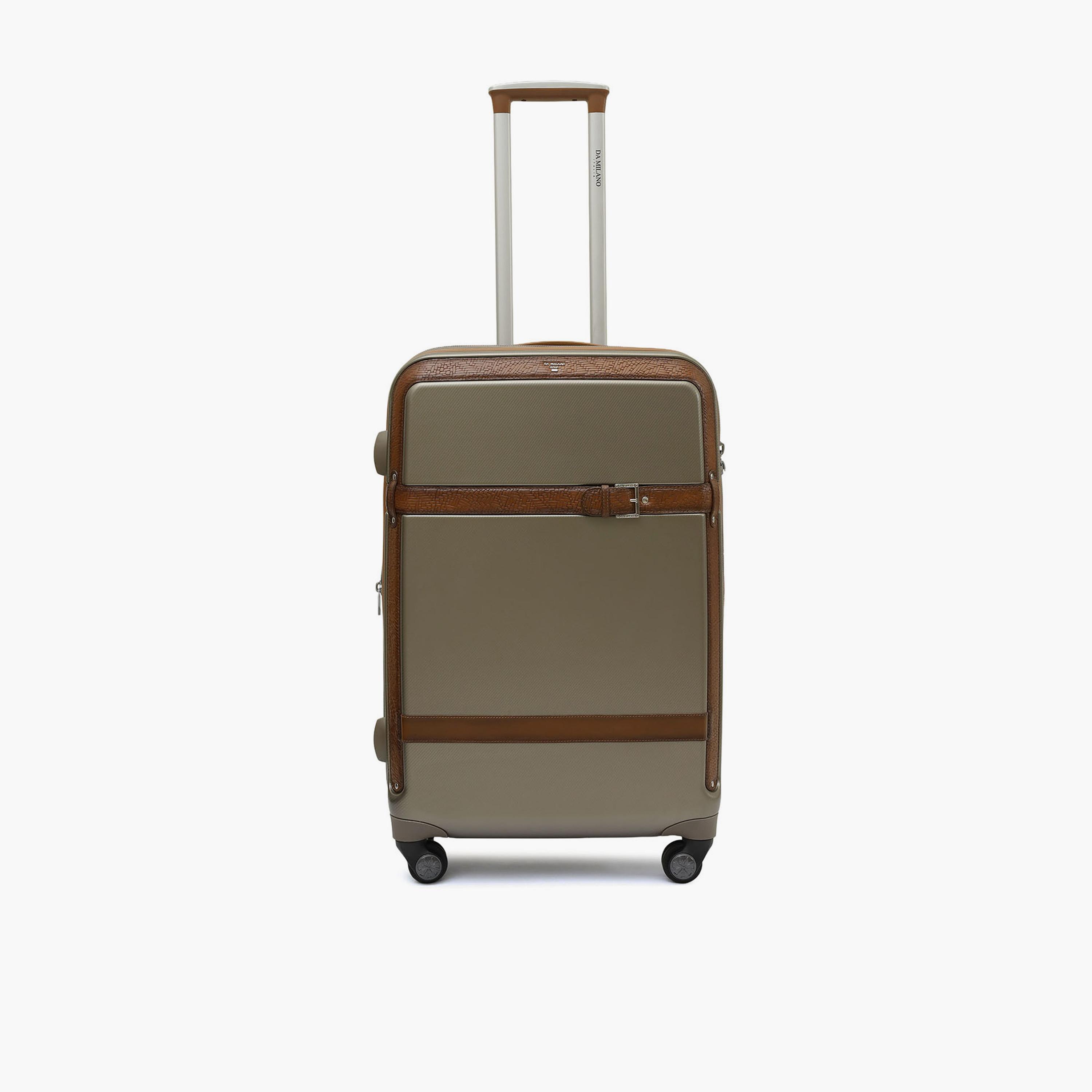 DA MILANO 77 CM Large Check-In Leather Hard Sided 4-Wheeler Spinner Luggage-travel-luggagesandbags-luggage-image-1