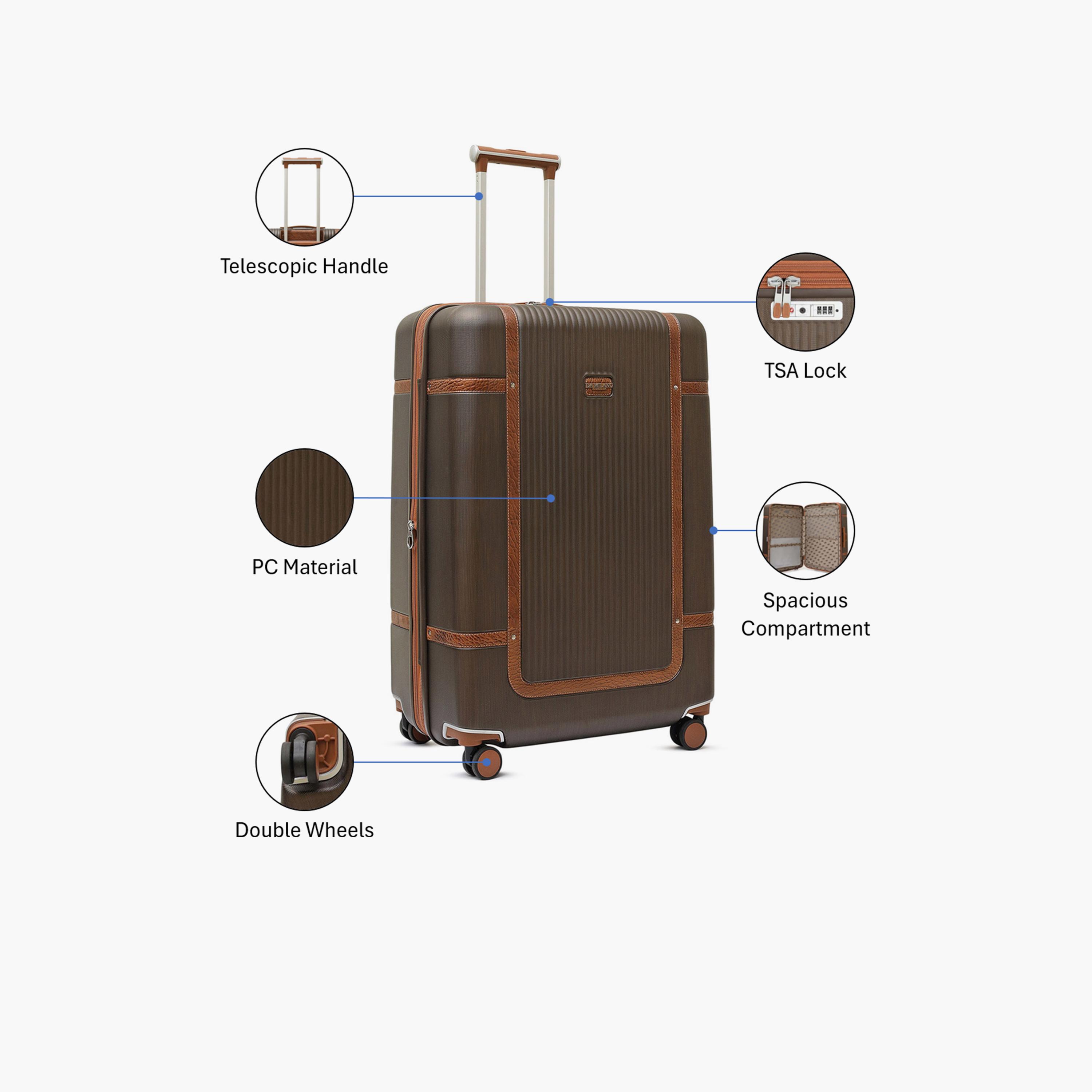 DA MILANO 64 CM Medium Check-In Leather Hard Sided 4-Wheeler Spinner Luggage with TSA Lock-travel-luggagesandbags-luggage-image-3