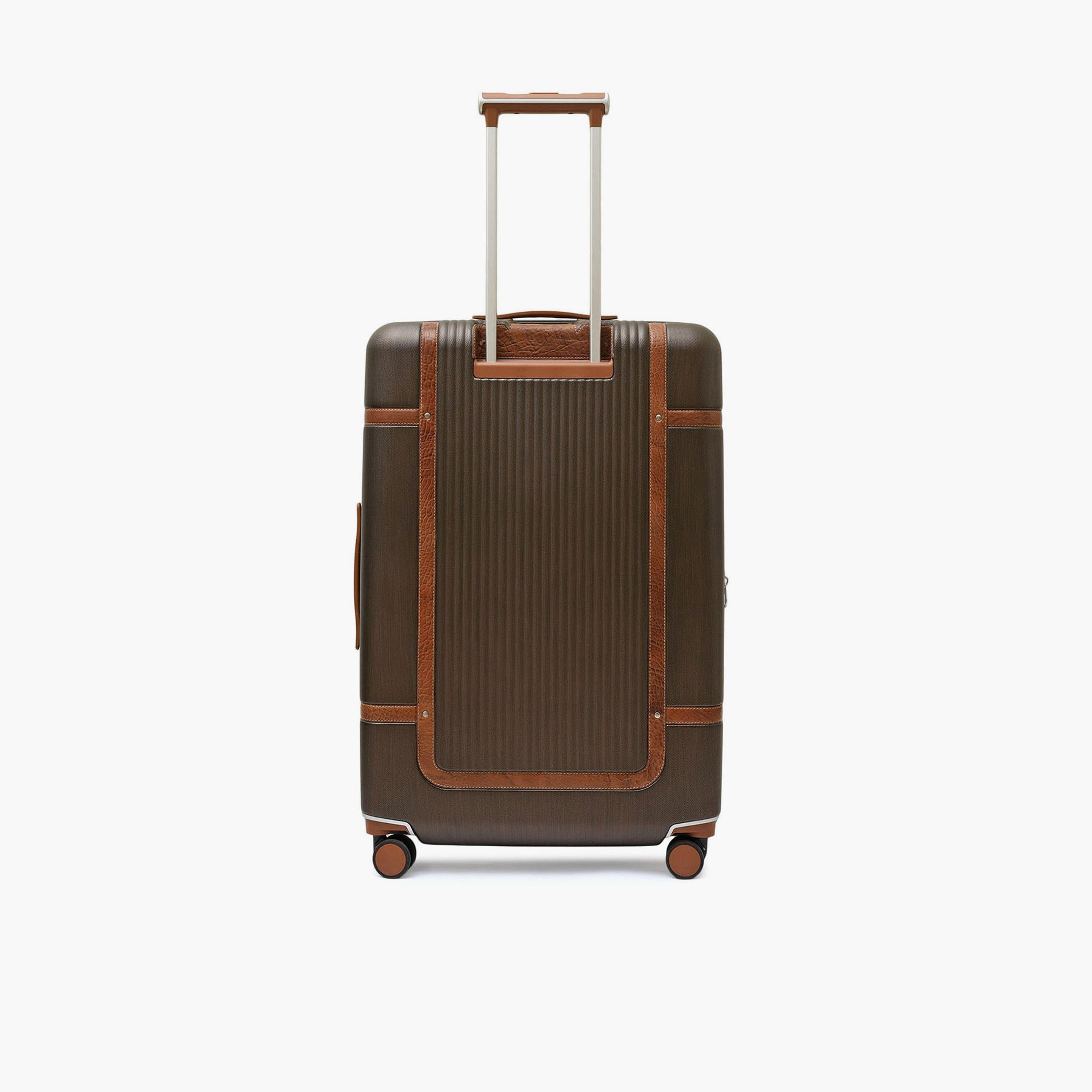 DA MILANO 64 CM Medium Check-In Leather Hard Sided 4-Wheeler Spinner Luggage with TSA Lock-travel-luggagesandbags-luggage-image-4