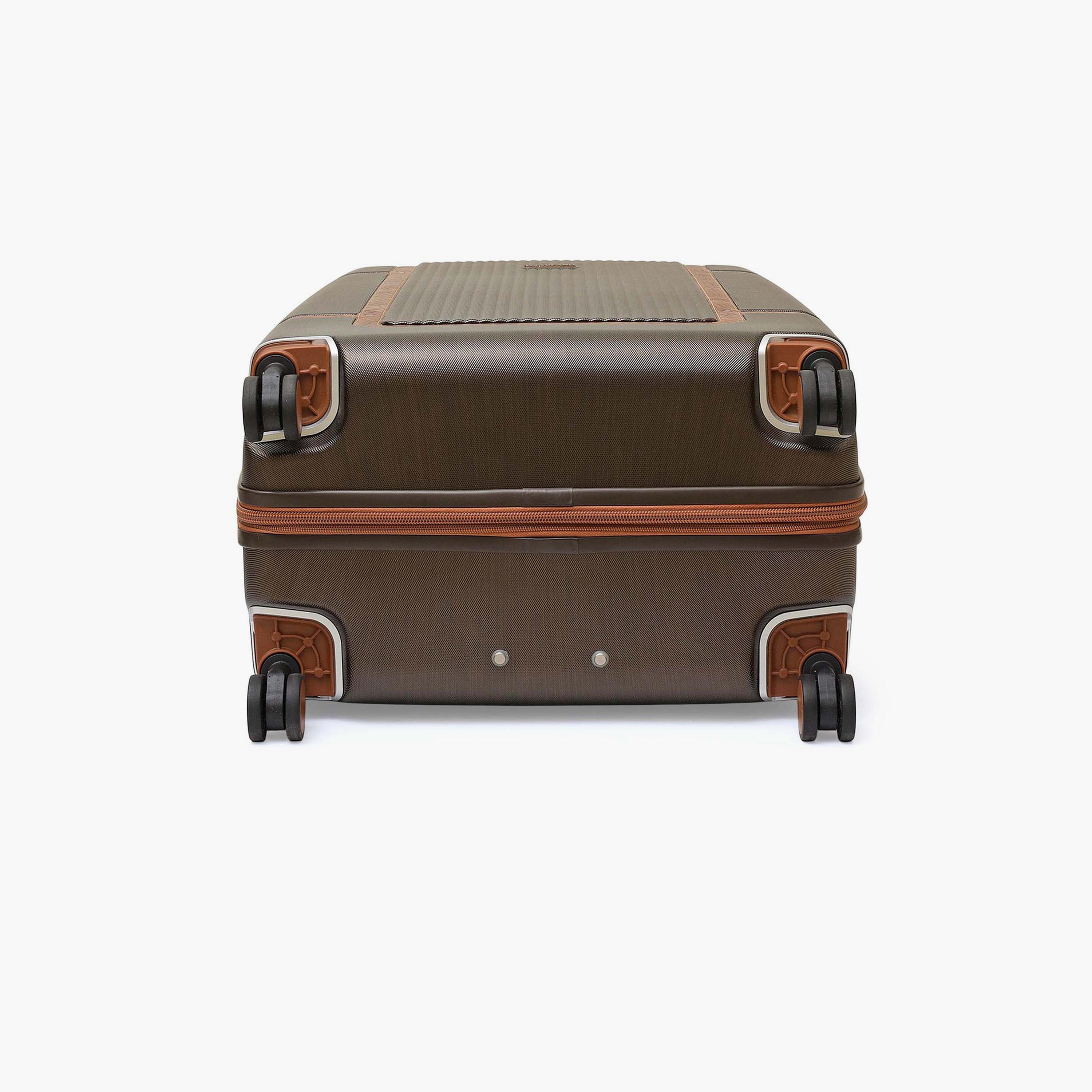 DA MILANO 64 CM Medium Check-In Leather Hard Sided 4-Wheeler Spinner Luggage with TSA Lock-travel-luggagesandbags-luggage-image-5