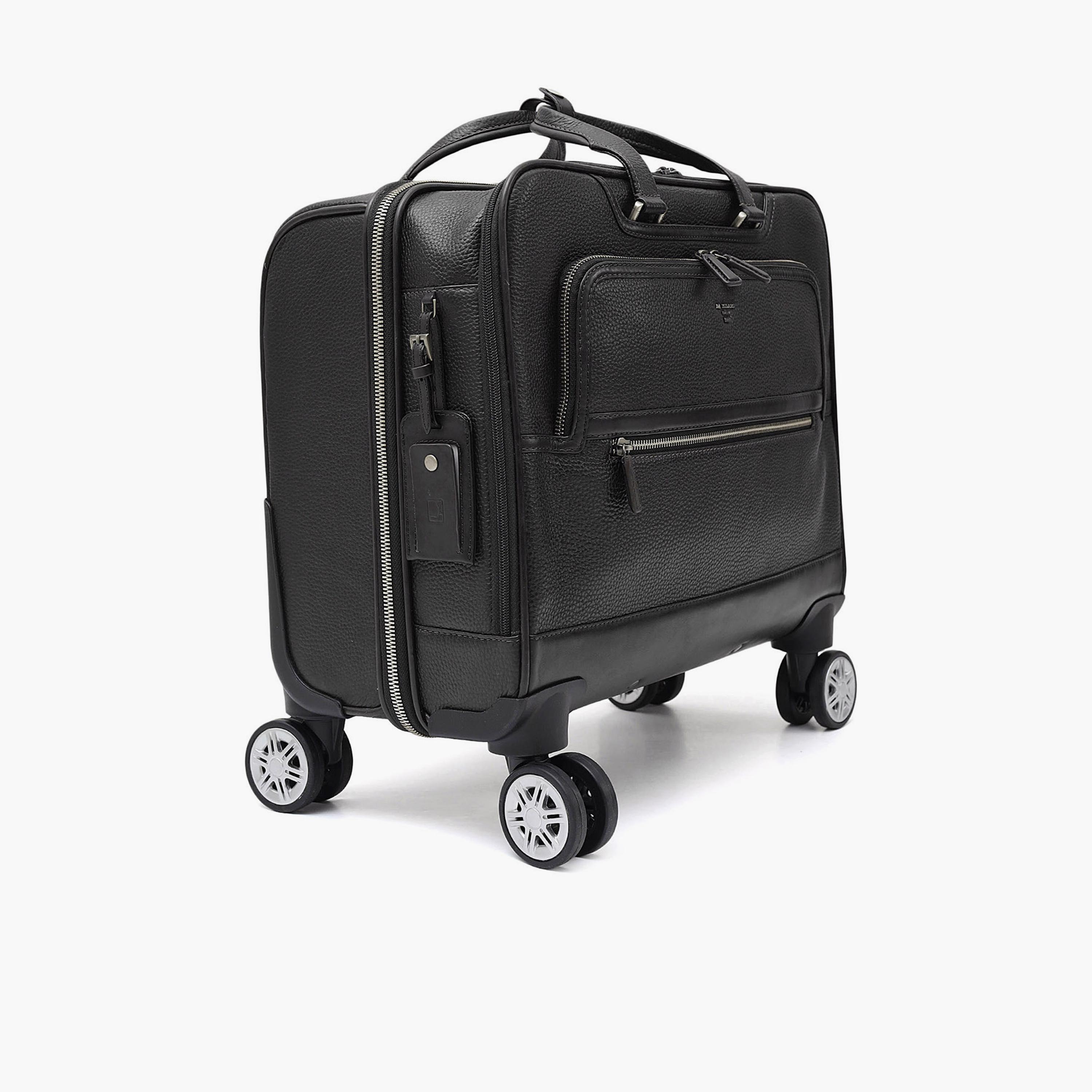 دا ميلانو - شنطة سفر صغيرة الحجم 44 سم مصنوعة من الجلد الناعم الجوانب بأربع عجلات دوارة-travel-luggagesandbags-luggage-image-7