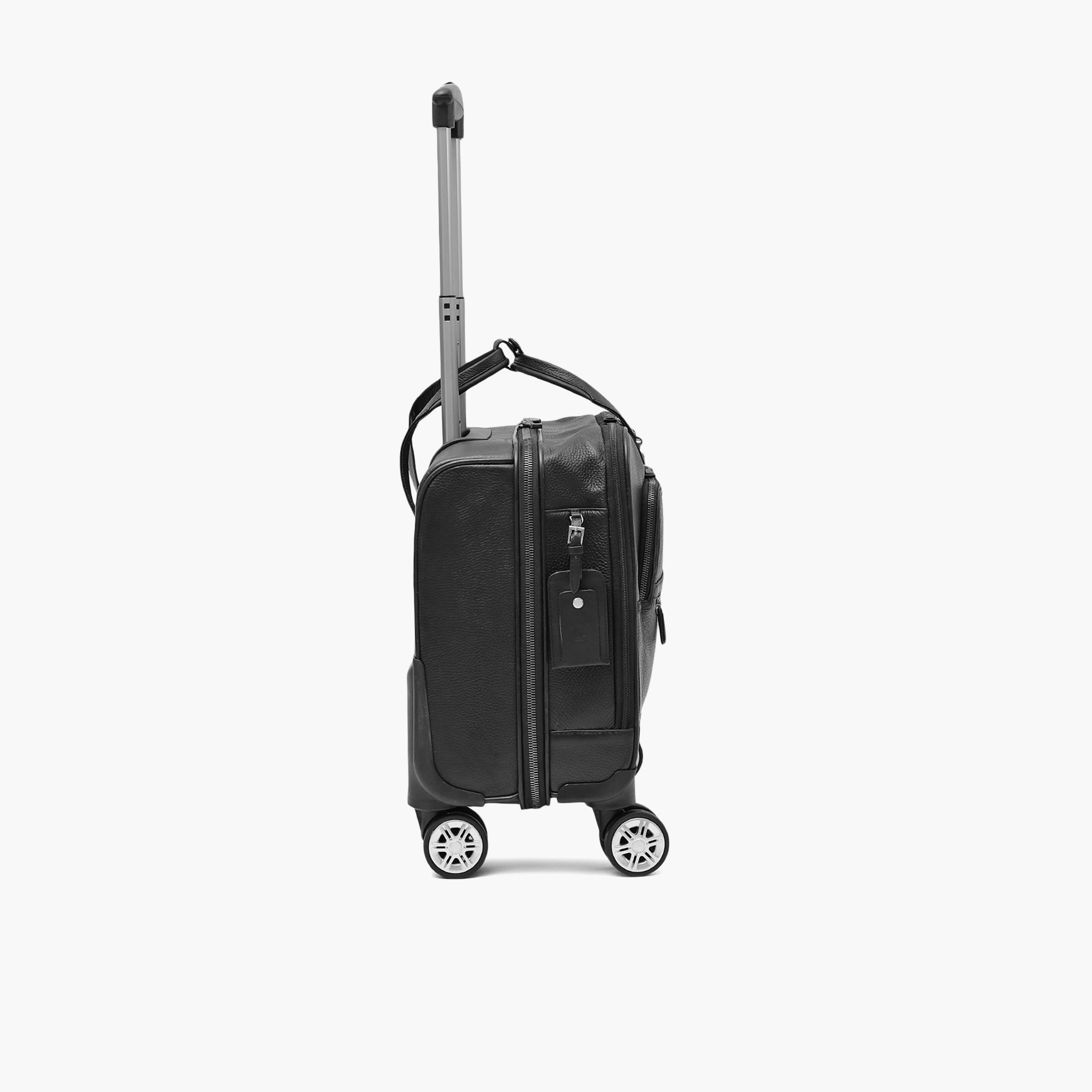 دا ميلانو - شنطة سفر صغيرة الحجم 44 سم مصنوعة من الجلد الناعم الجوانب بأربع عجلات دوارة-travel-luggagesandbags-luggage-image-9