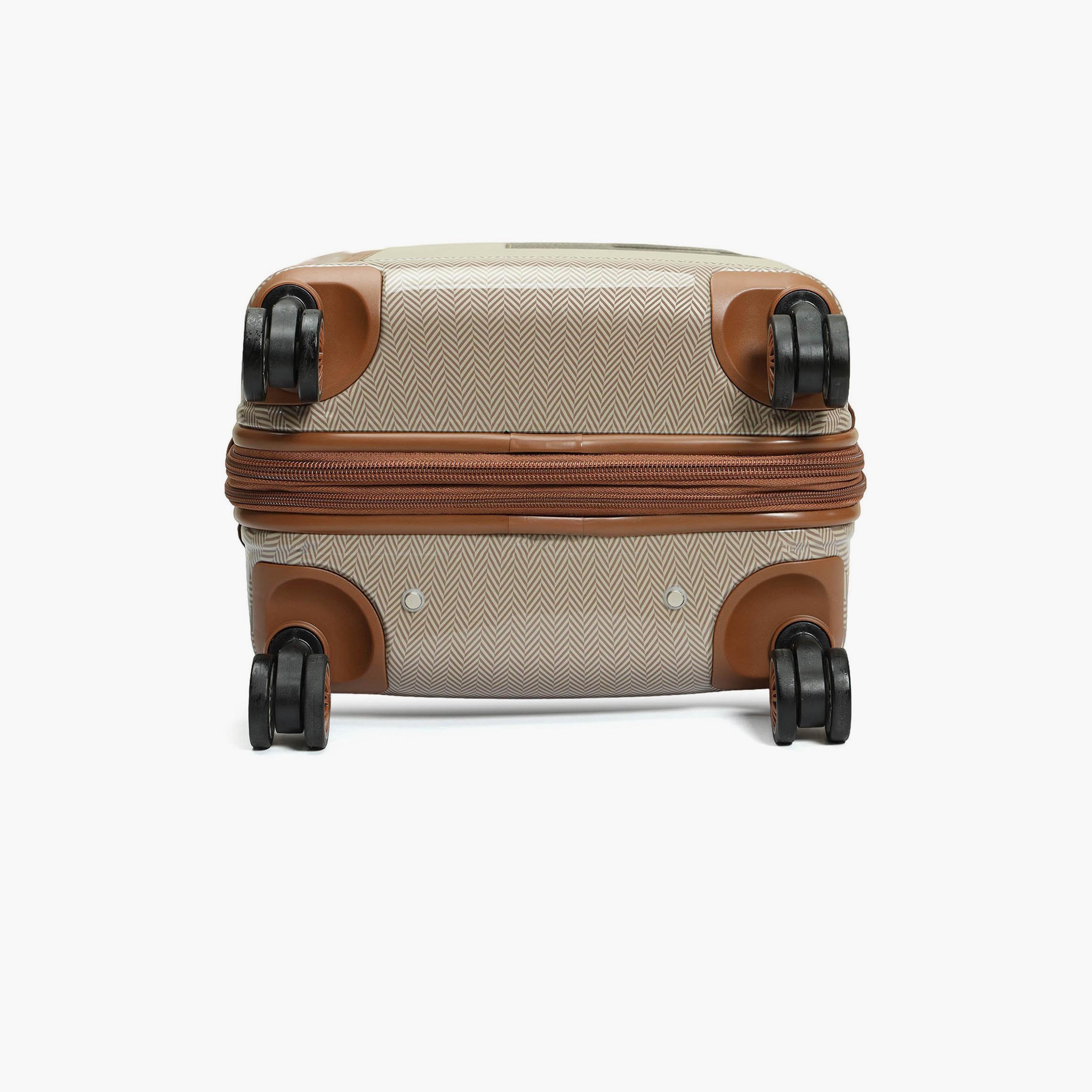 دا ميلانو - شنطة سفر صغيرة صلبة الجوانب من الجلد، 46 سم، بأربع عجلات دوارة، قفل TSA-travel-luggagesandbags-luggage-image-5