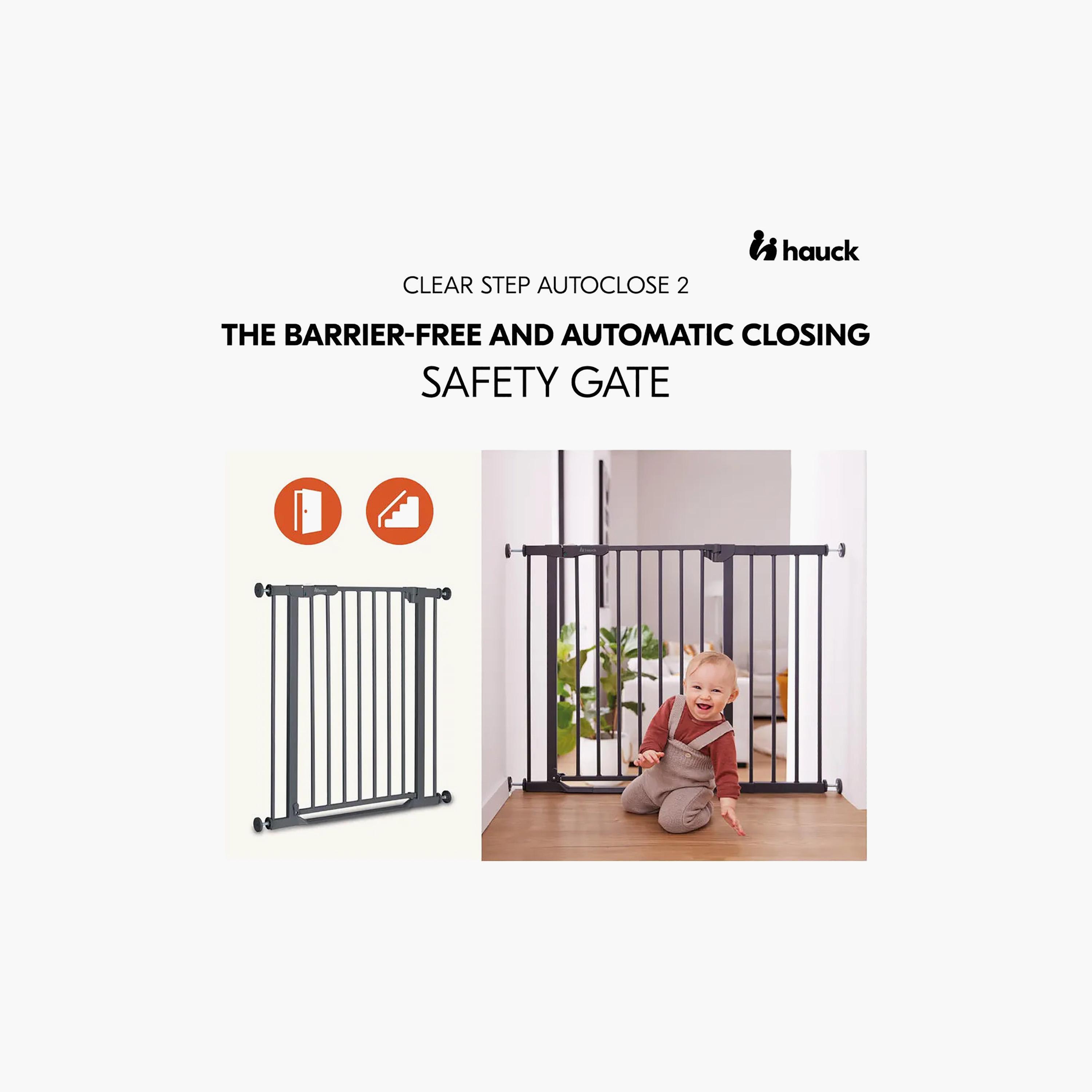 Hauck One-Handed Opening Autoclose Safety Gate - 75-80 cm-baby-healthandsafety-babyproofing-image-10