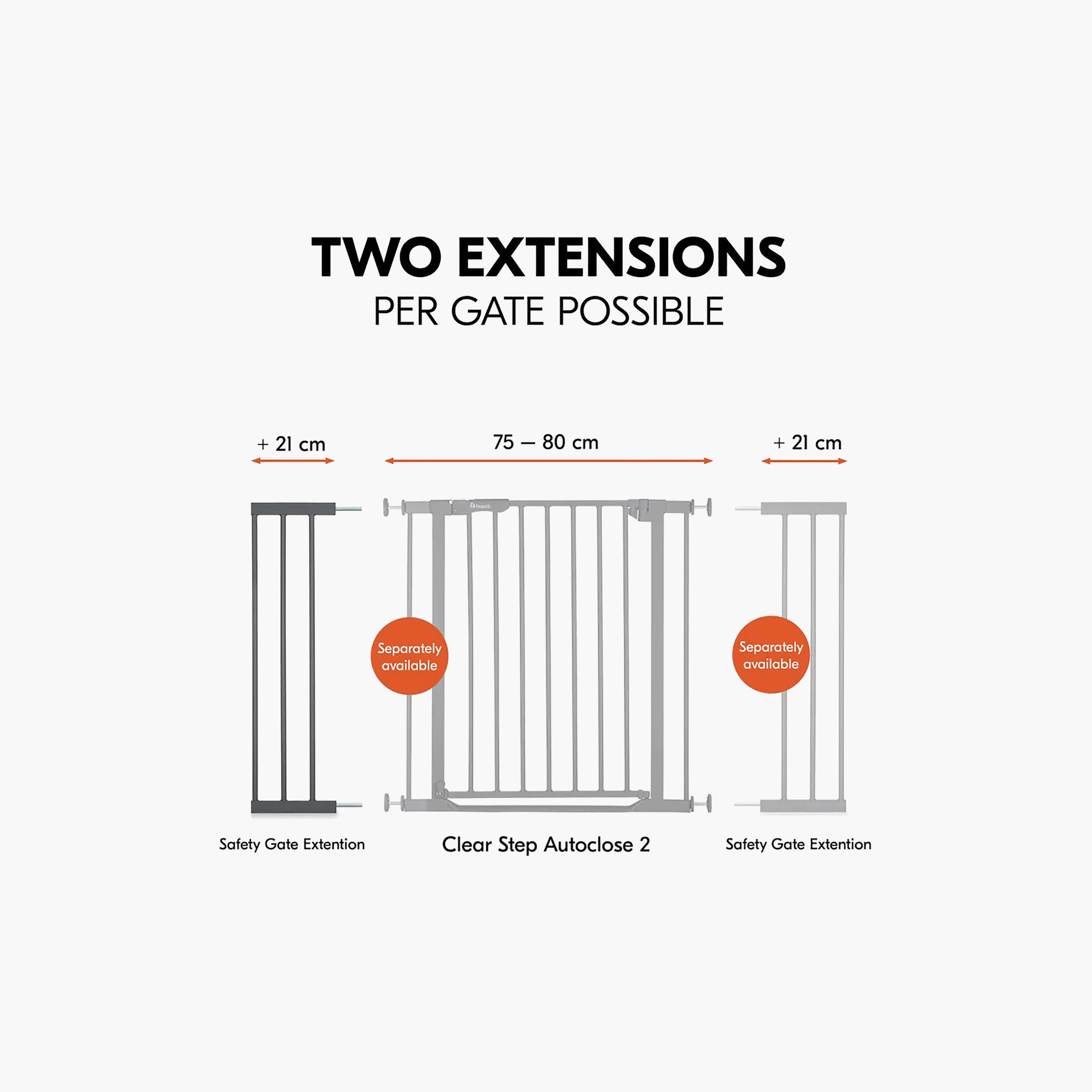 Hauck 21 cm Extensions Autoclose Safety Gate - 75-80 cm-baby-healthandsafety-babyproofing-image-6