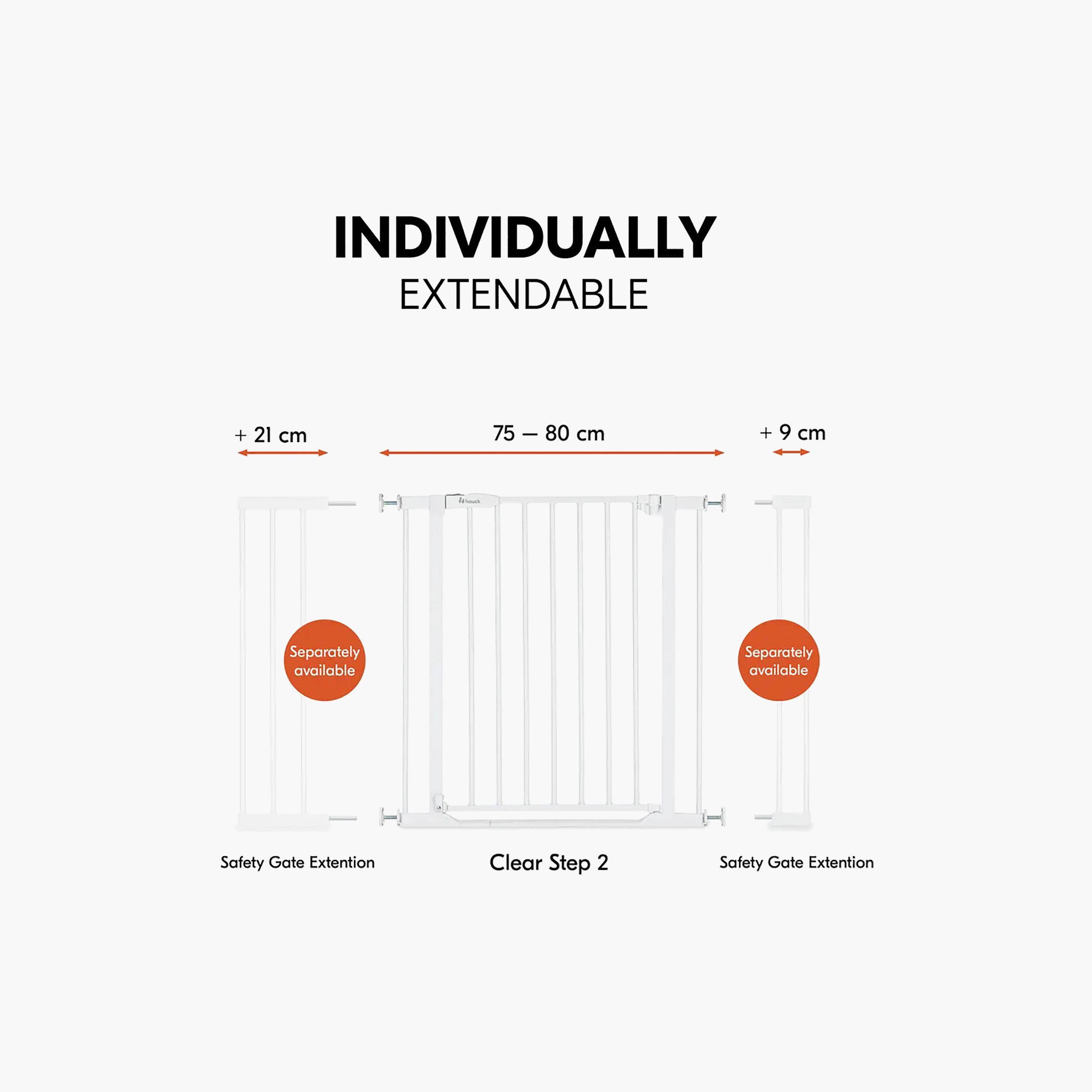 Hauck One-Handed Opening Adjustable Safety Gate - 75-80 cm-baby-healthandsafety-babyproofing-image-5