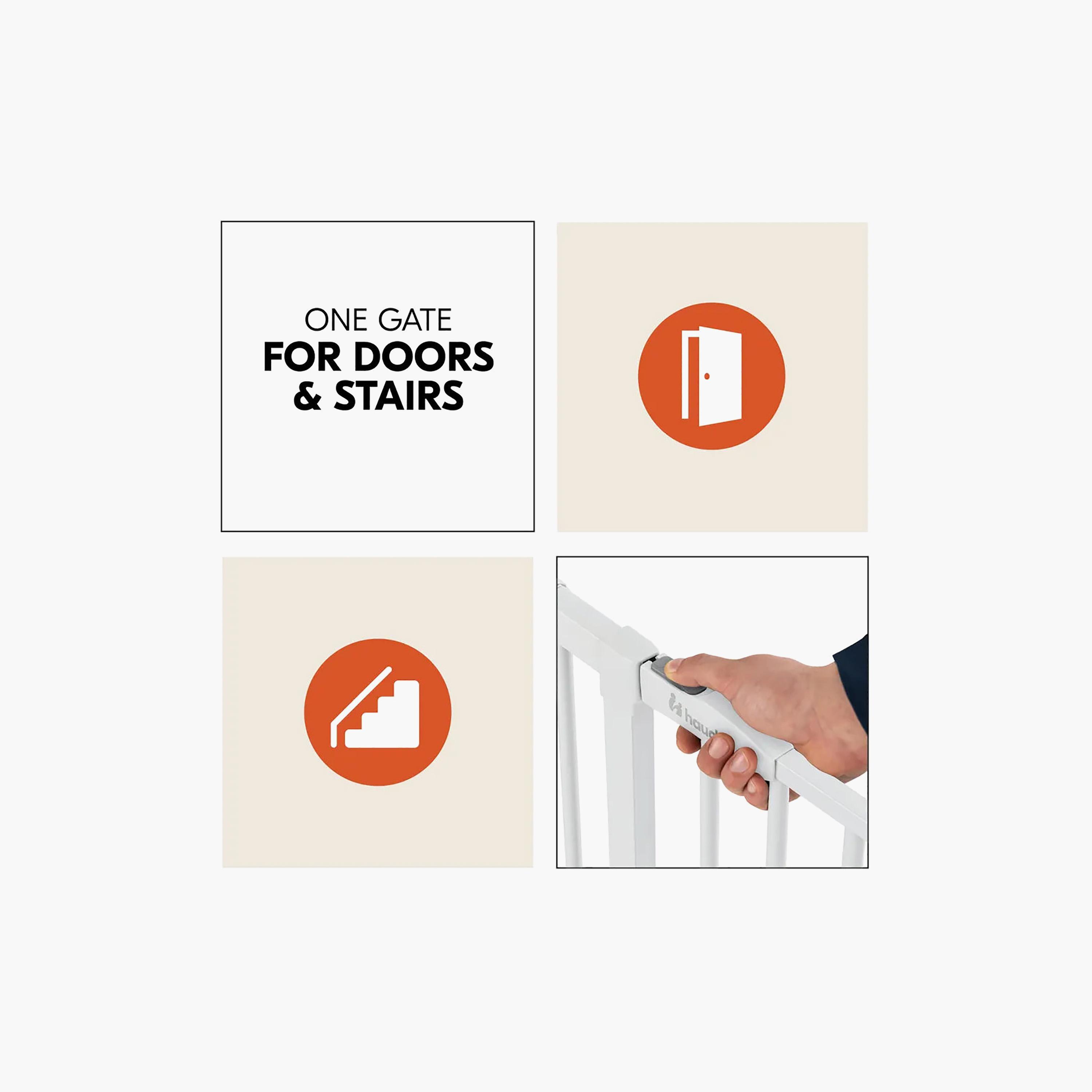 Hauck One-Handed Opening Adjustable Safety Gate - 75-80 cm-baby-healthandsafety-babyproofing-image-6