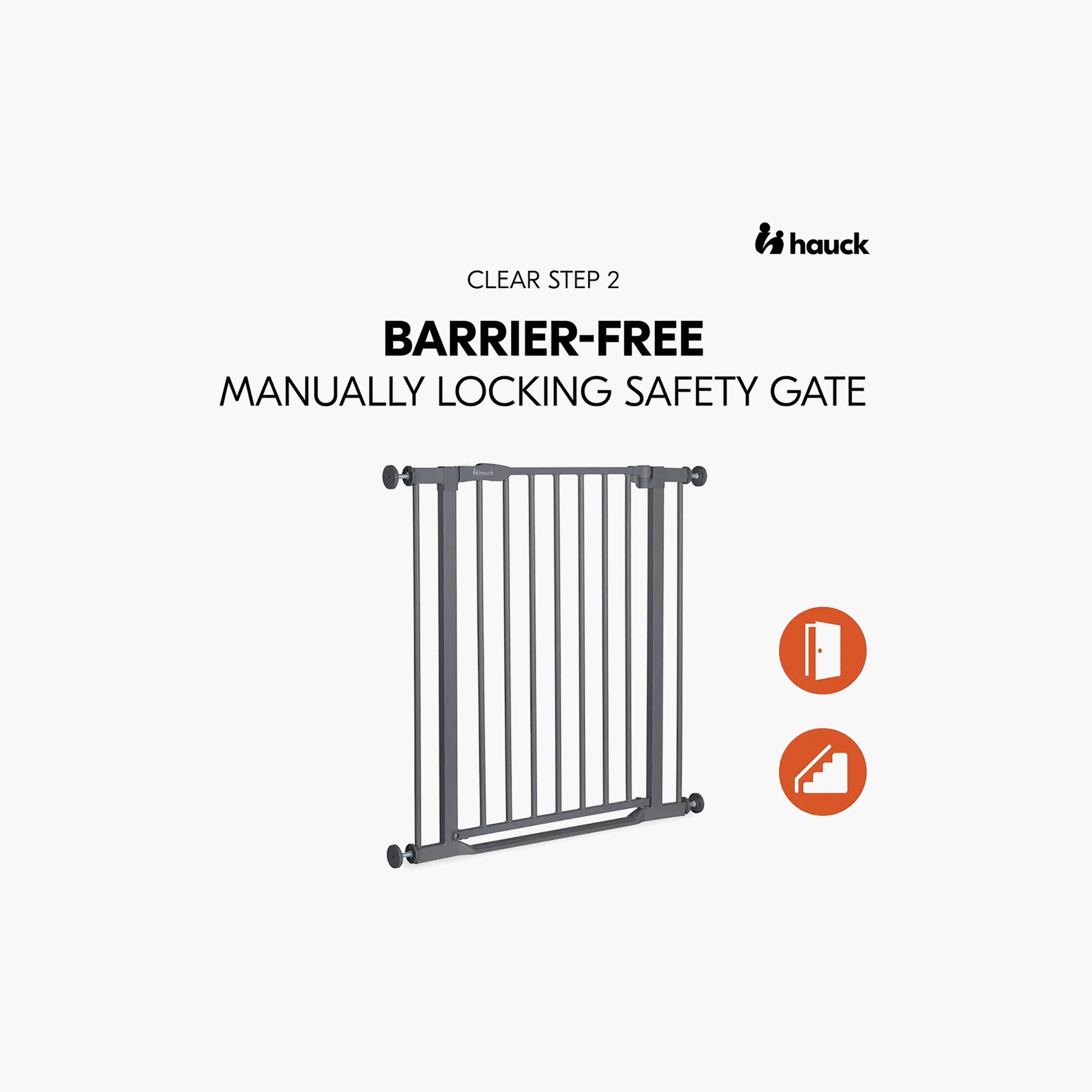 Hauck One-Handed Opening Autoclose Safety Gate - 75-80 cm-baby-healthandsafety-babyproofing-image-9