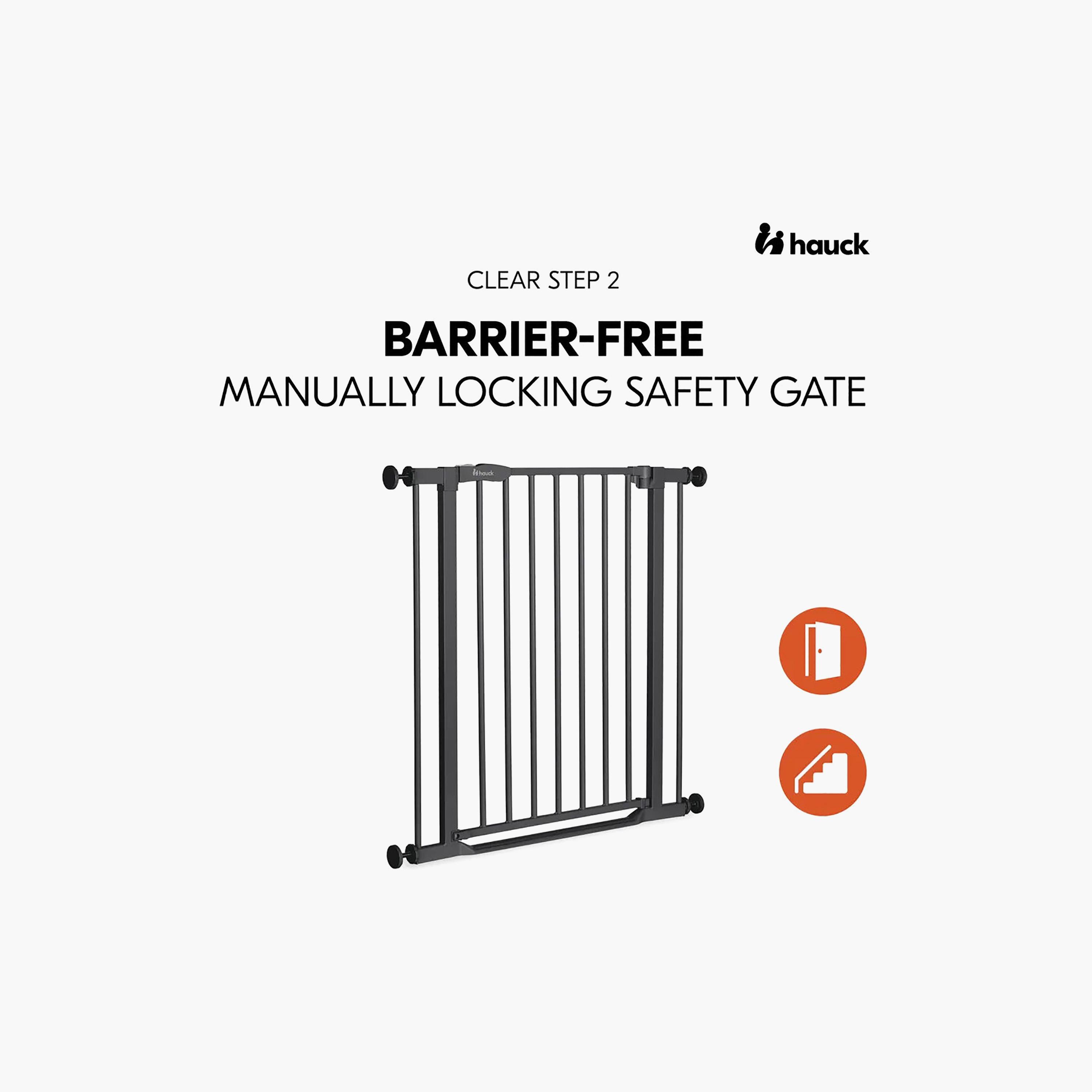 Hauck One-Handed Opening Safety Stairs & Door Gate - 75-80 cm-baby-healthandsafety-babyproofing-image-10