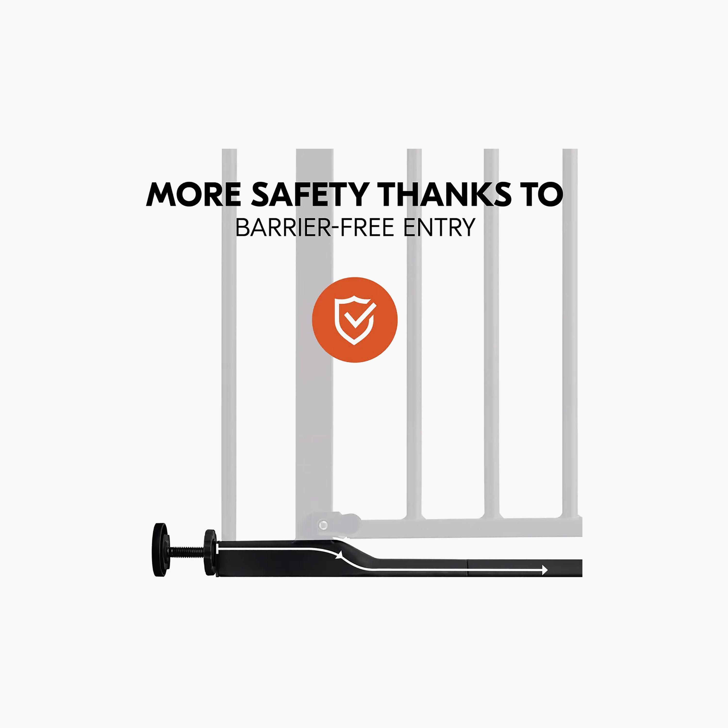 Hauck One-Handed Opening Safety Stairs & Door Gate - 75-80 cm-baby-healthandsafety-babyproofing-image-9