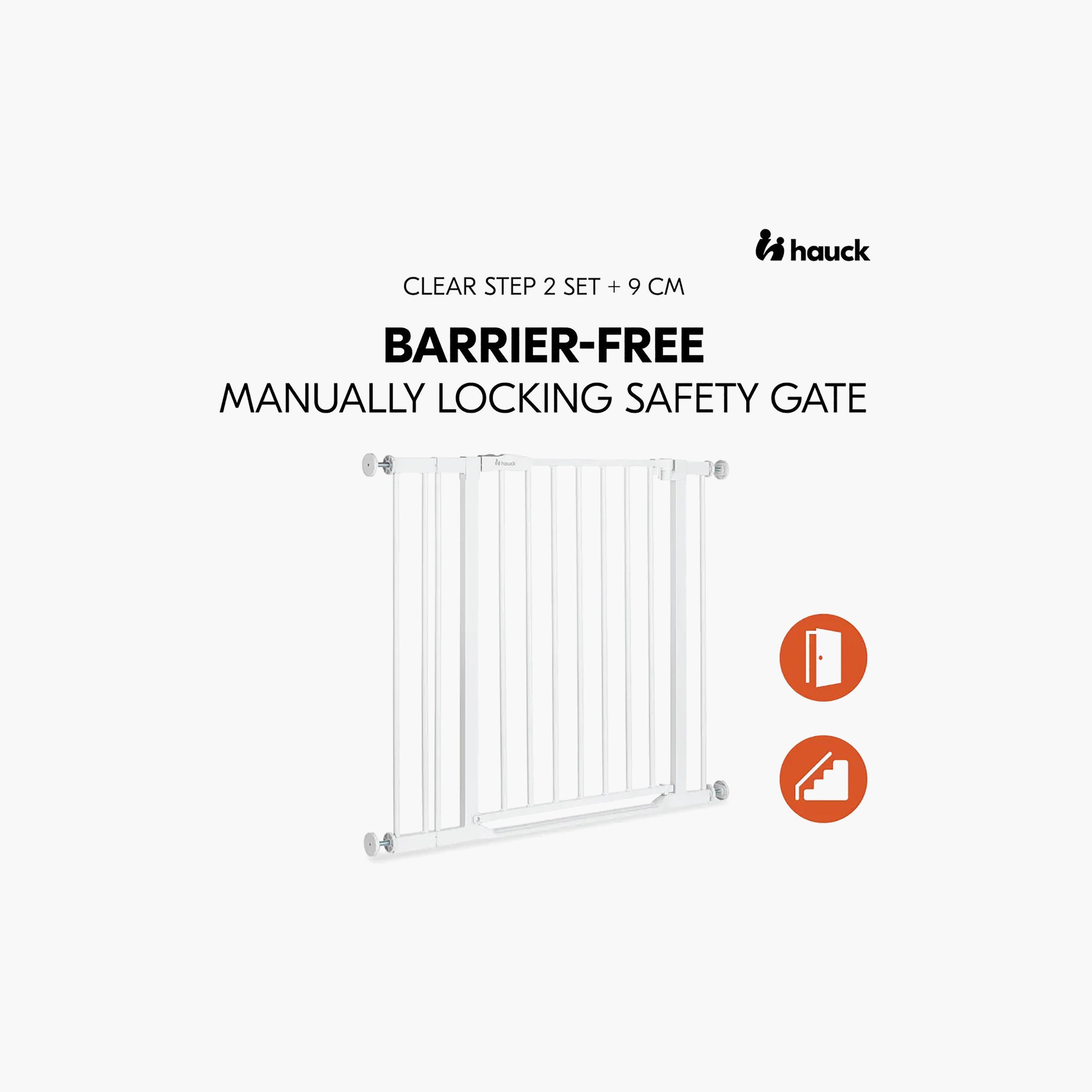 Hauck One-Handed Opening Safety Stairs & Door Gate - 84-89 cm-baby-healthandsafety-babyproofing-image-9