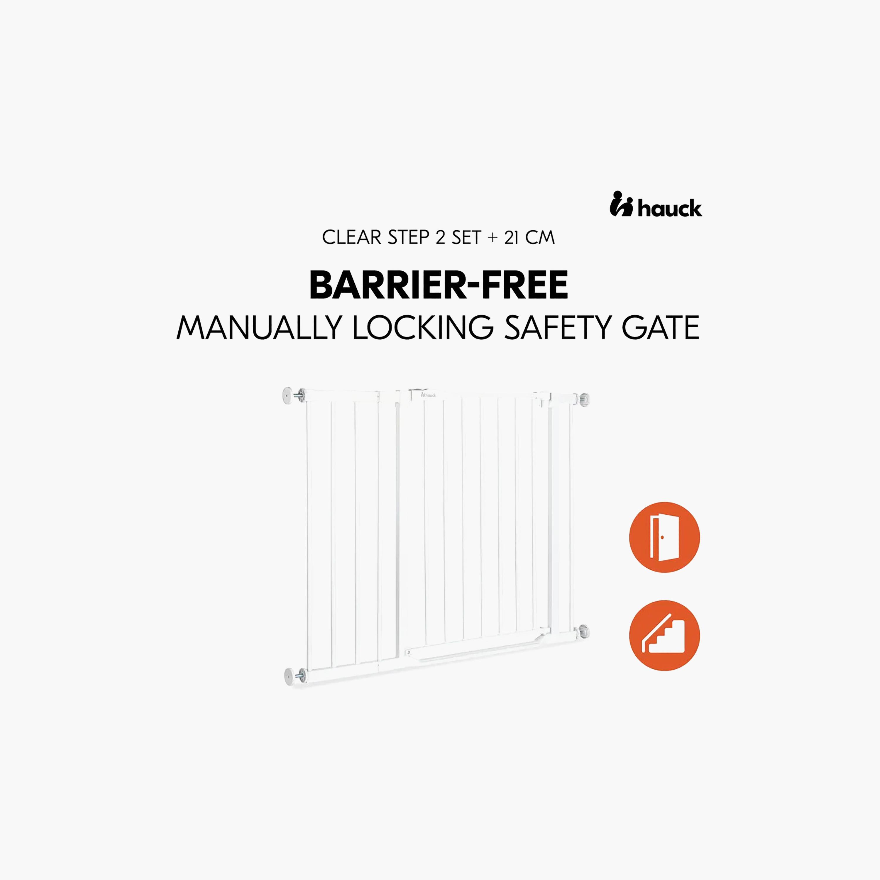 Hauck One-Handed Opening Safety Stairs & Door Gate - 96-101 cm-baby-healthandsafety-babyproofing-image-9
