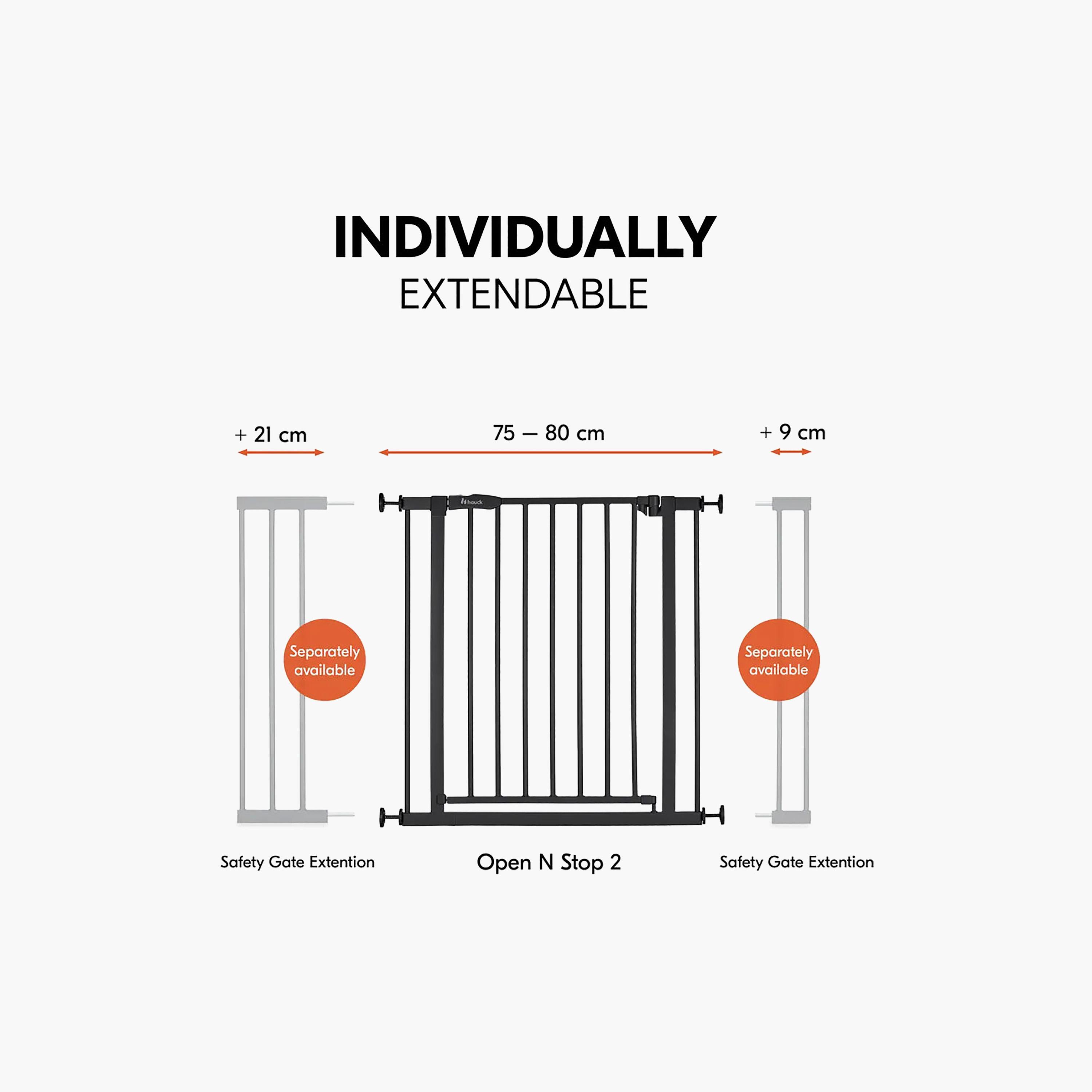 Hauck 21 cm Extensions One-Hand Opening Autoclose Safety Gate - 96-101 cm-baby-healthandsafety-babyproofing-image-5