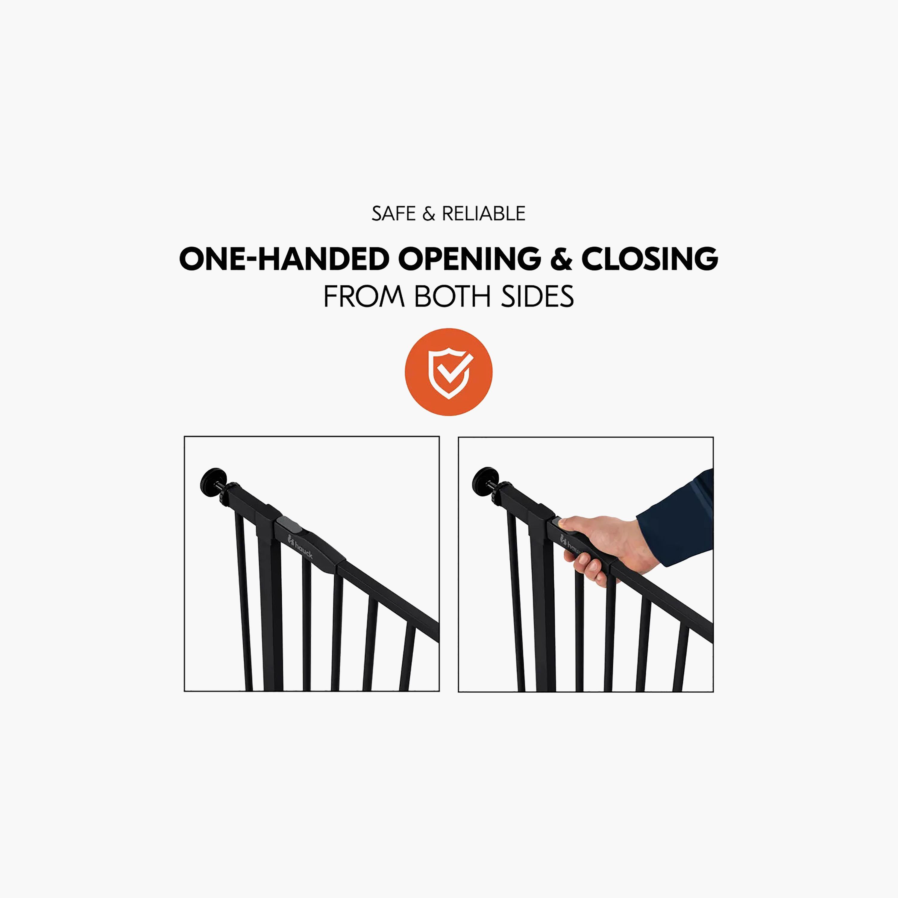 Hauck 21 cm Extensions One-Hand Opening Autoclose Safety Gate - 96-101 cm-baby-healthandsafety-babyproofing-image-7
