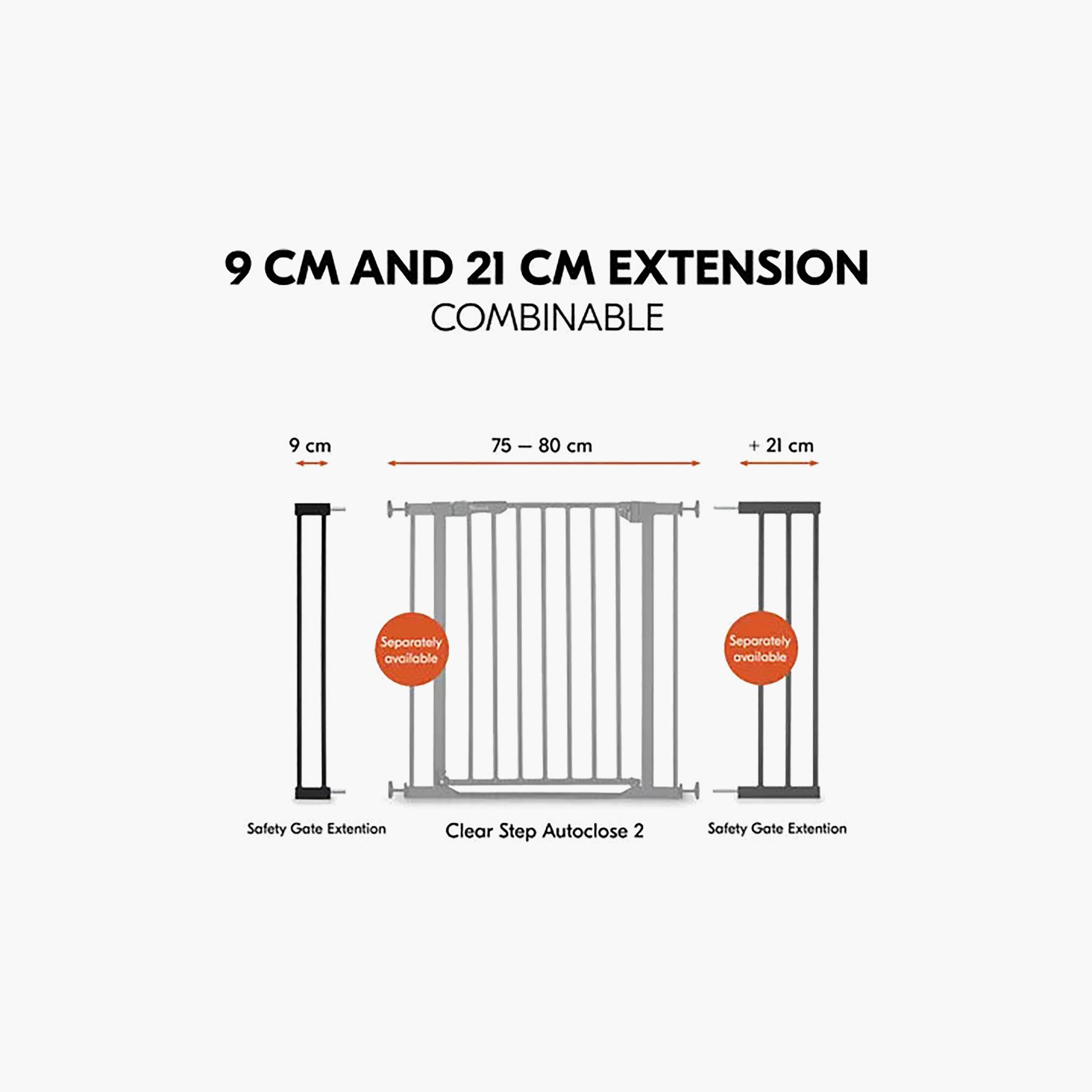 Hauck 9 cm Extensions One-Hand Opening Autoclose Safety Gate - 75-80 cm-baby-healthandsafety-babyproofing-image-5
